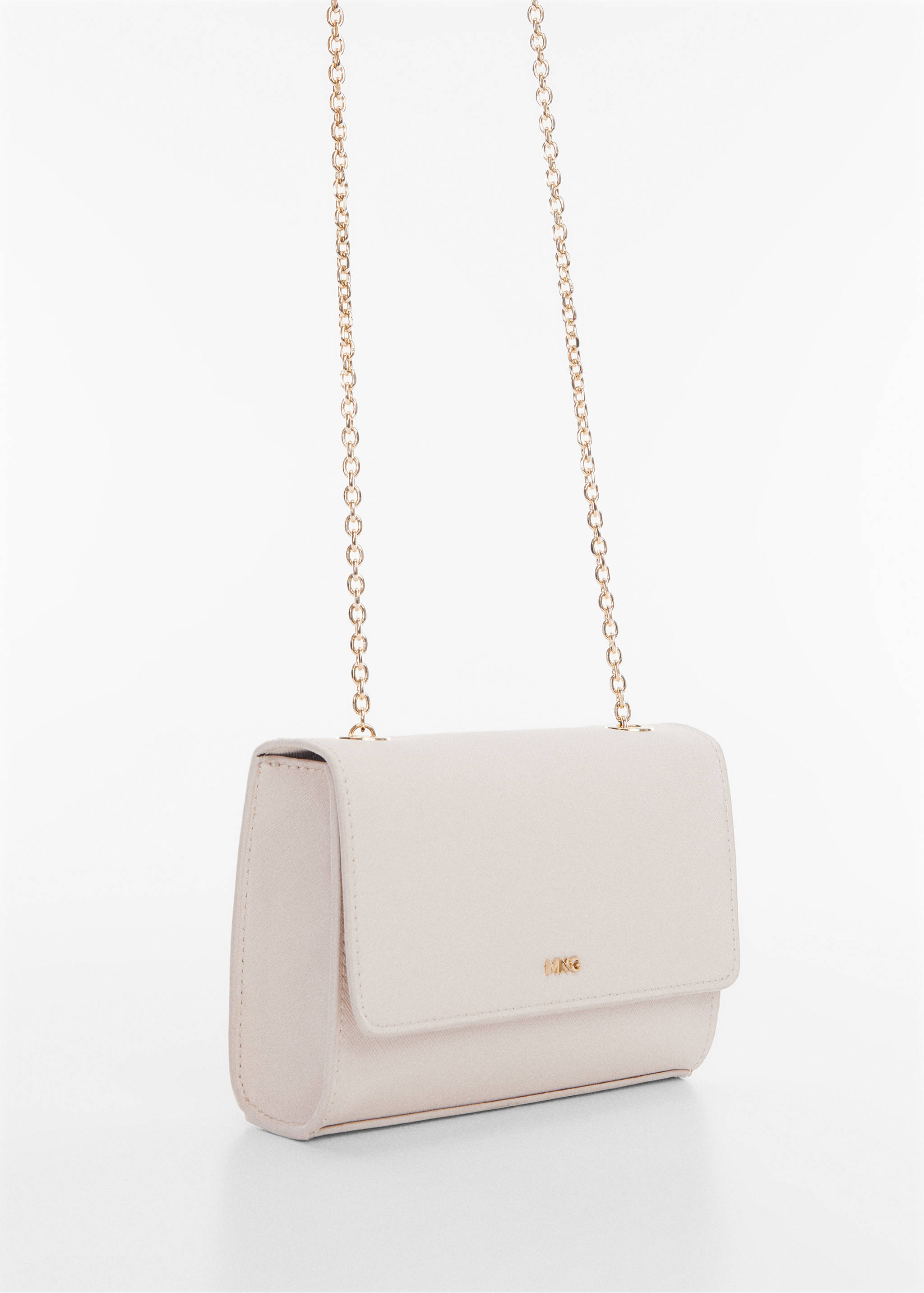 Saffiano-effect chain bag - Medium plane