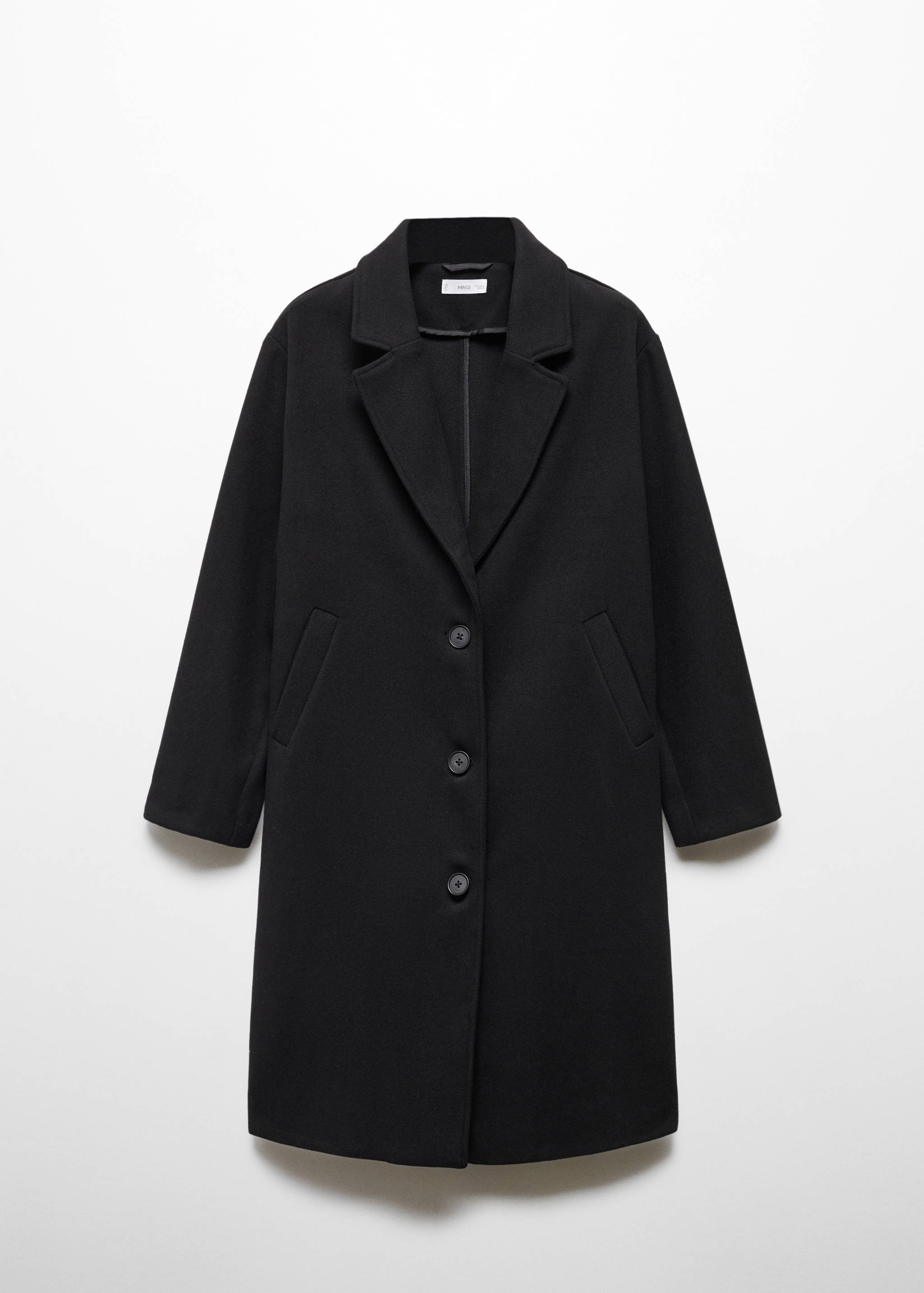 Lapelled straight-cut coat - Article without model