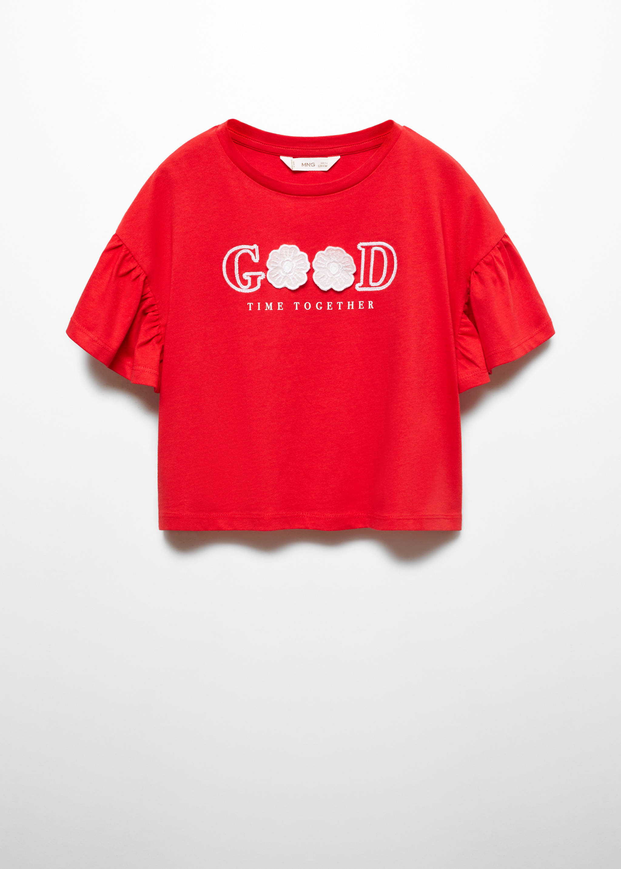 T-shirt message brodé - Article sans modèle