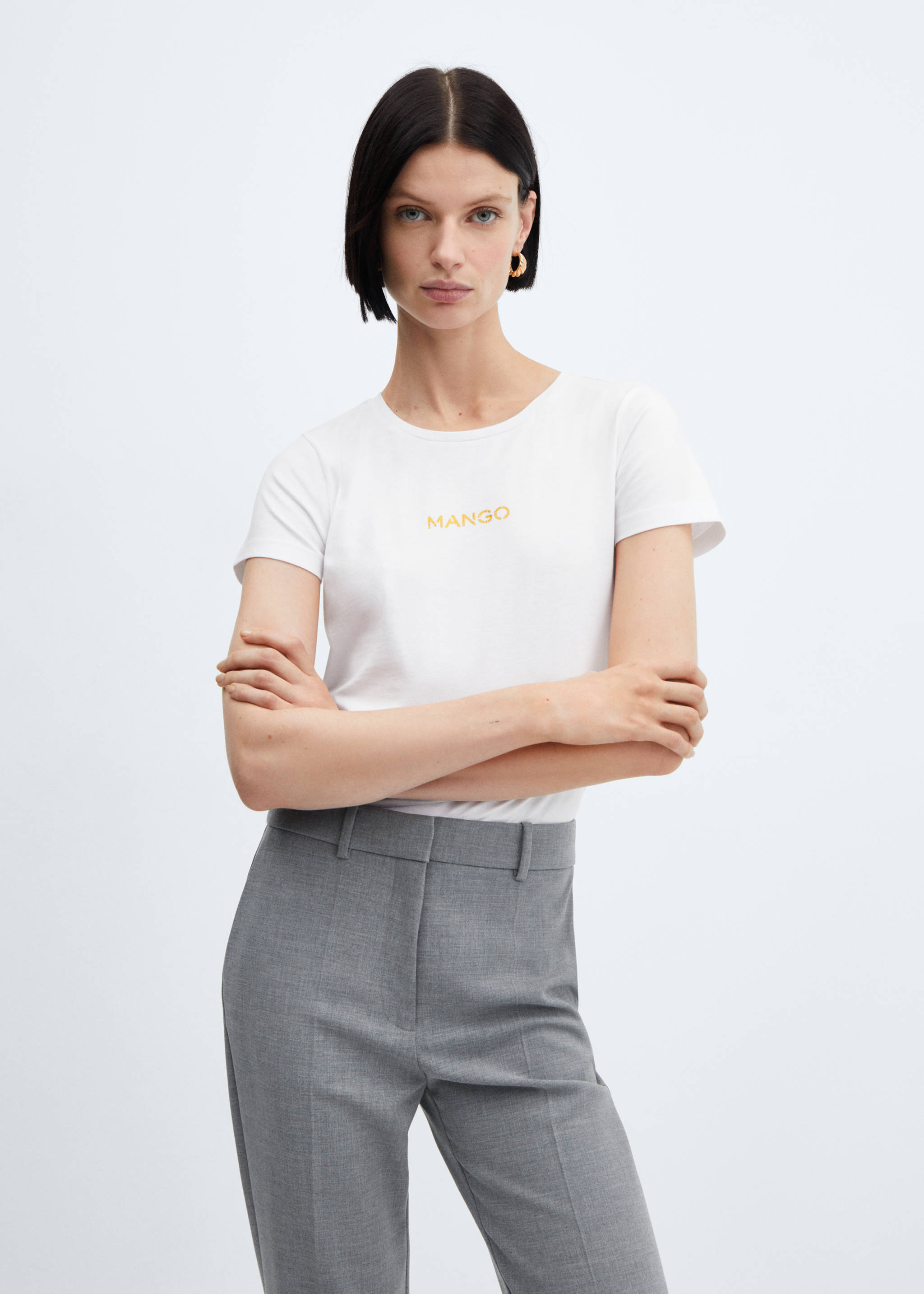 Logo cotton T-shirt - Medium plane