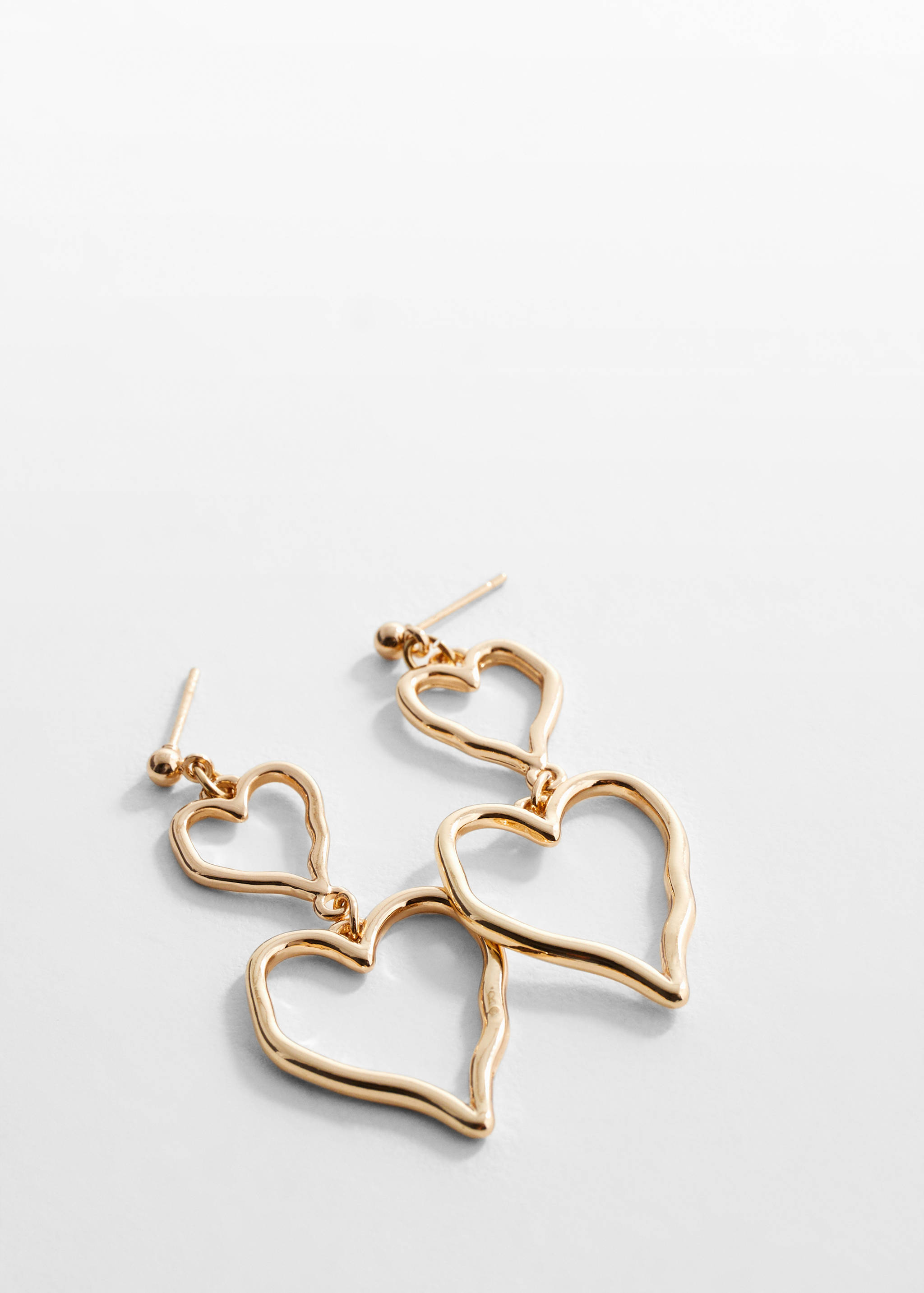 Heart earrings - Medium plane