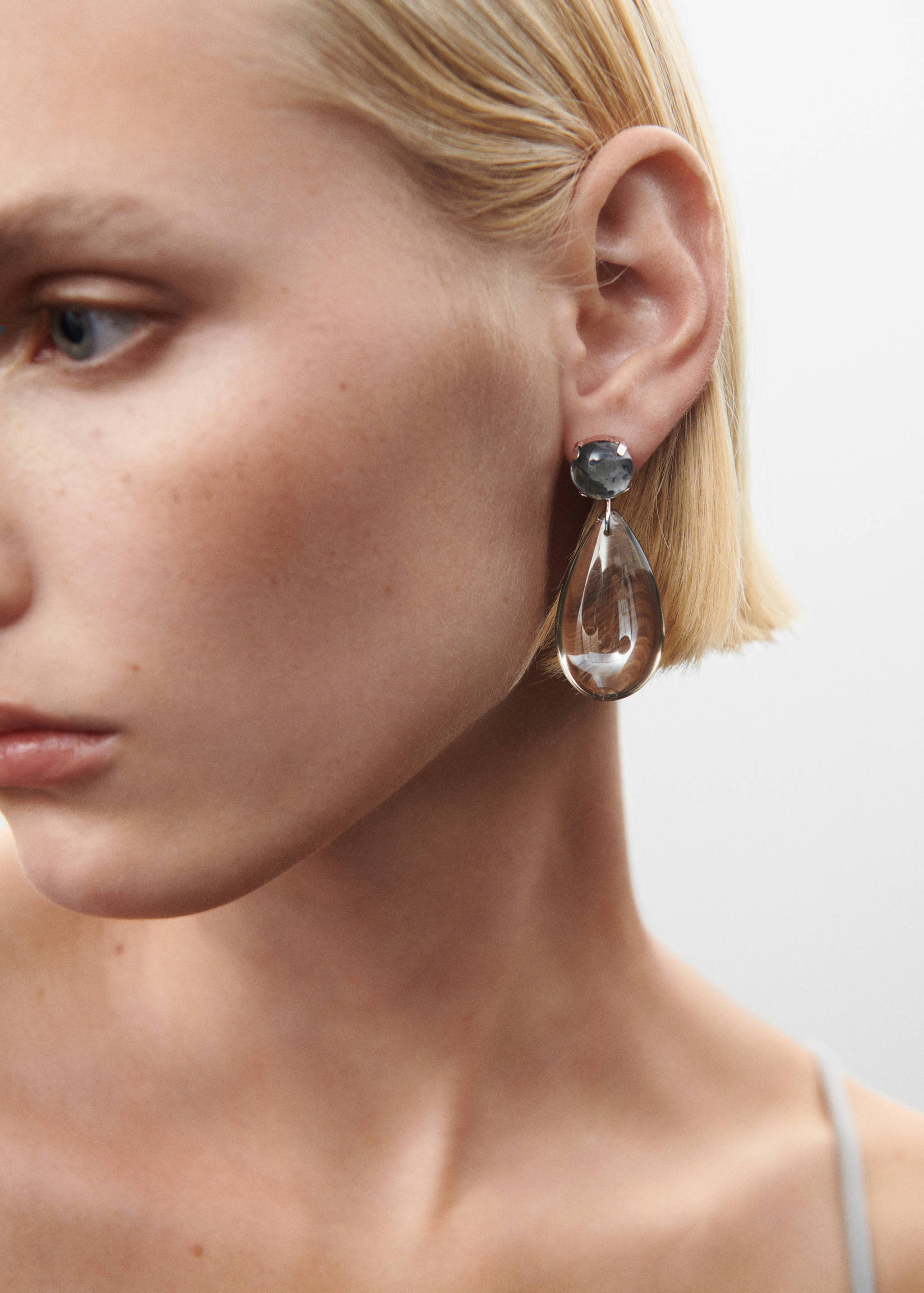 Pendientes colgantes cristales - Plano general