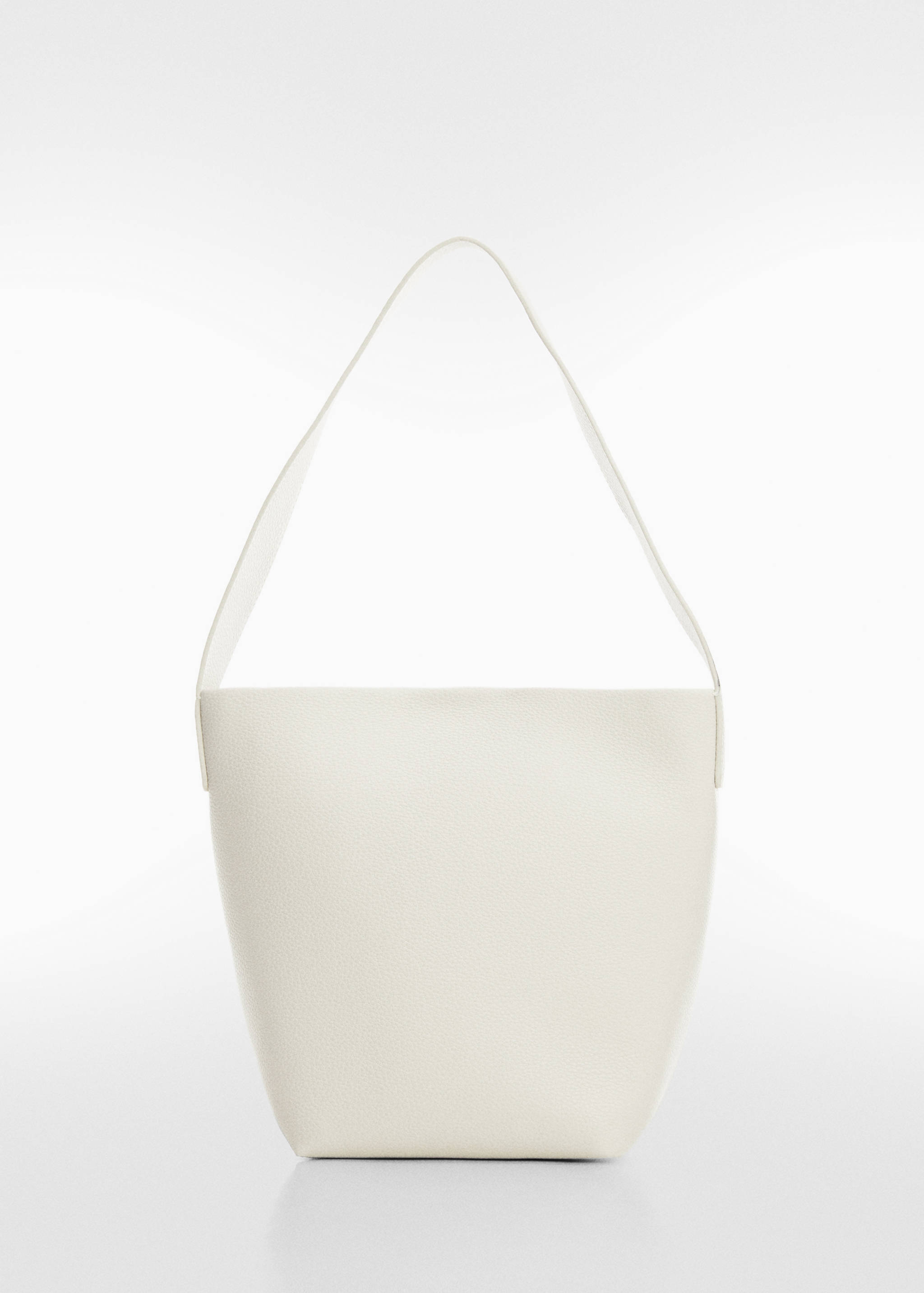 Faux-leather bucket handbag - Article without model