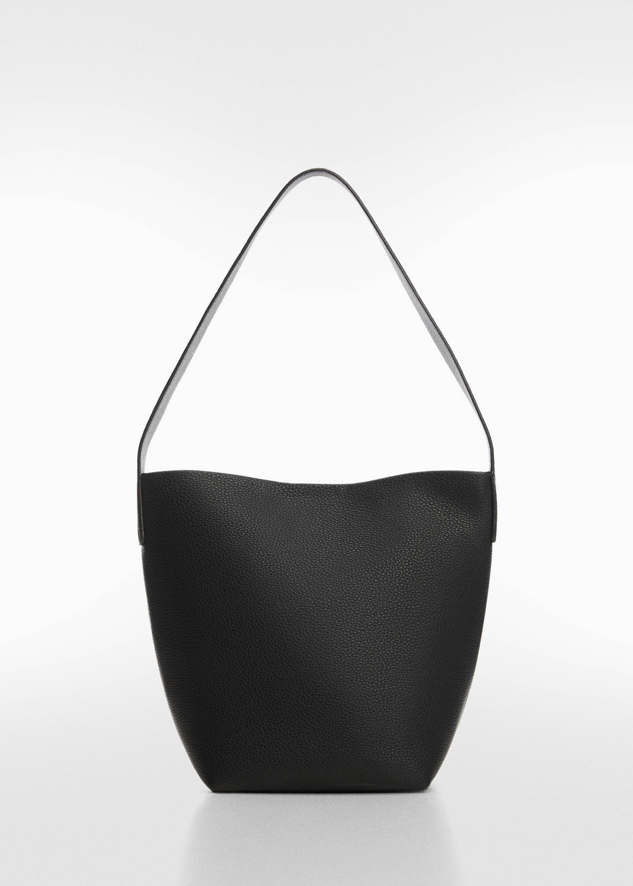 Faux-leather bucket handbag - Article without model