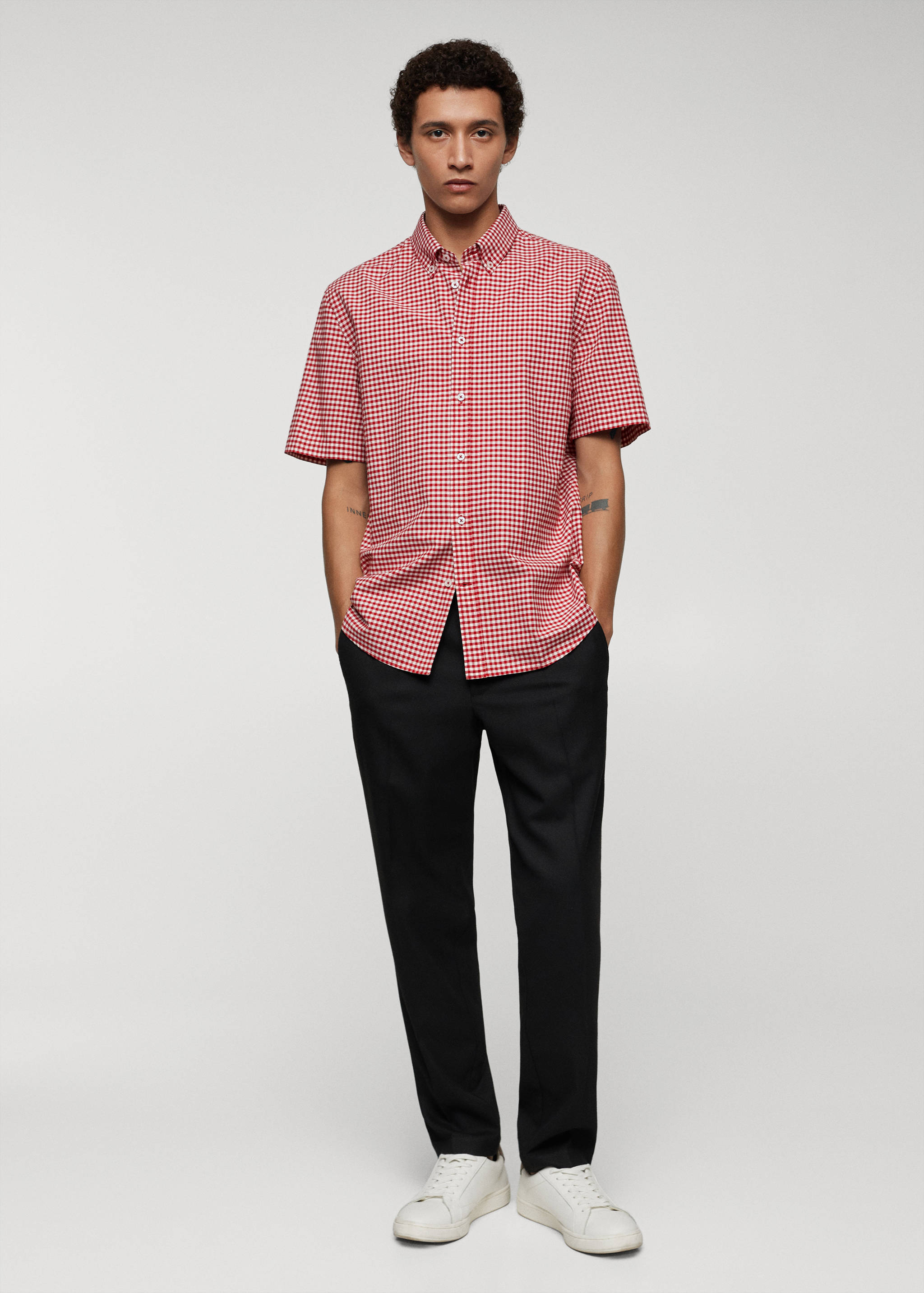 Chemise imprimée 100 % coton - Plan général