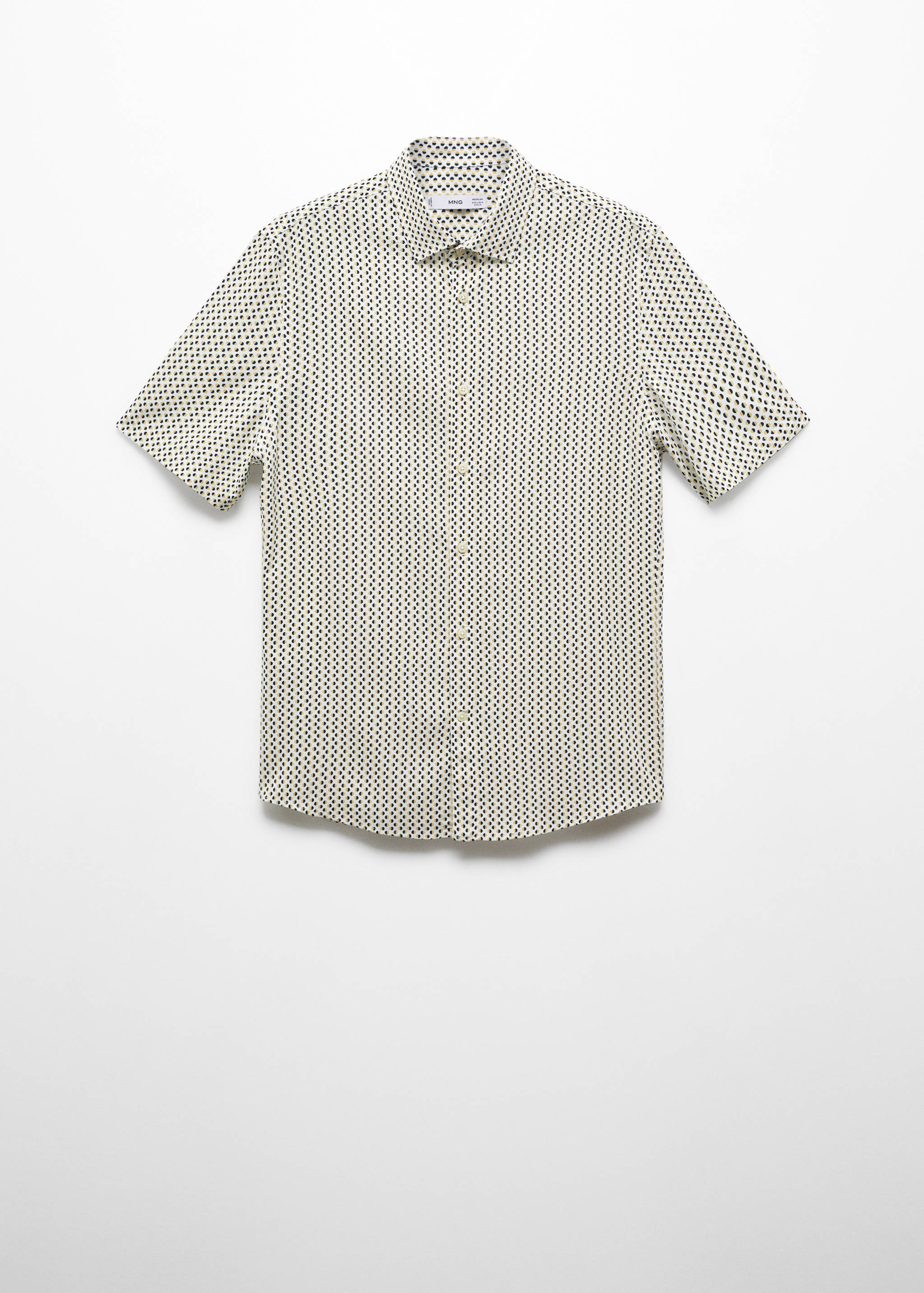 Рубашка в горошек с короткими рукавами - Изделие без модели