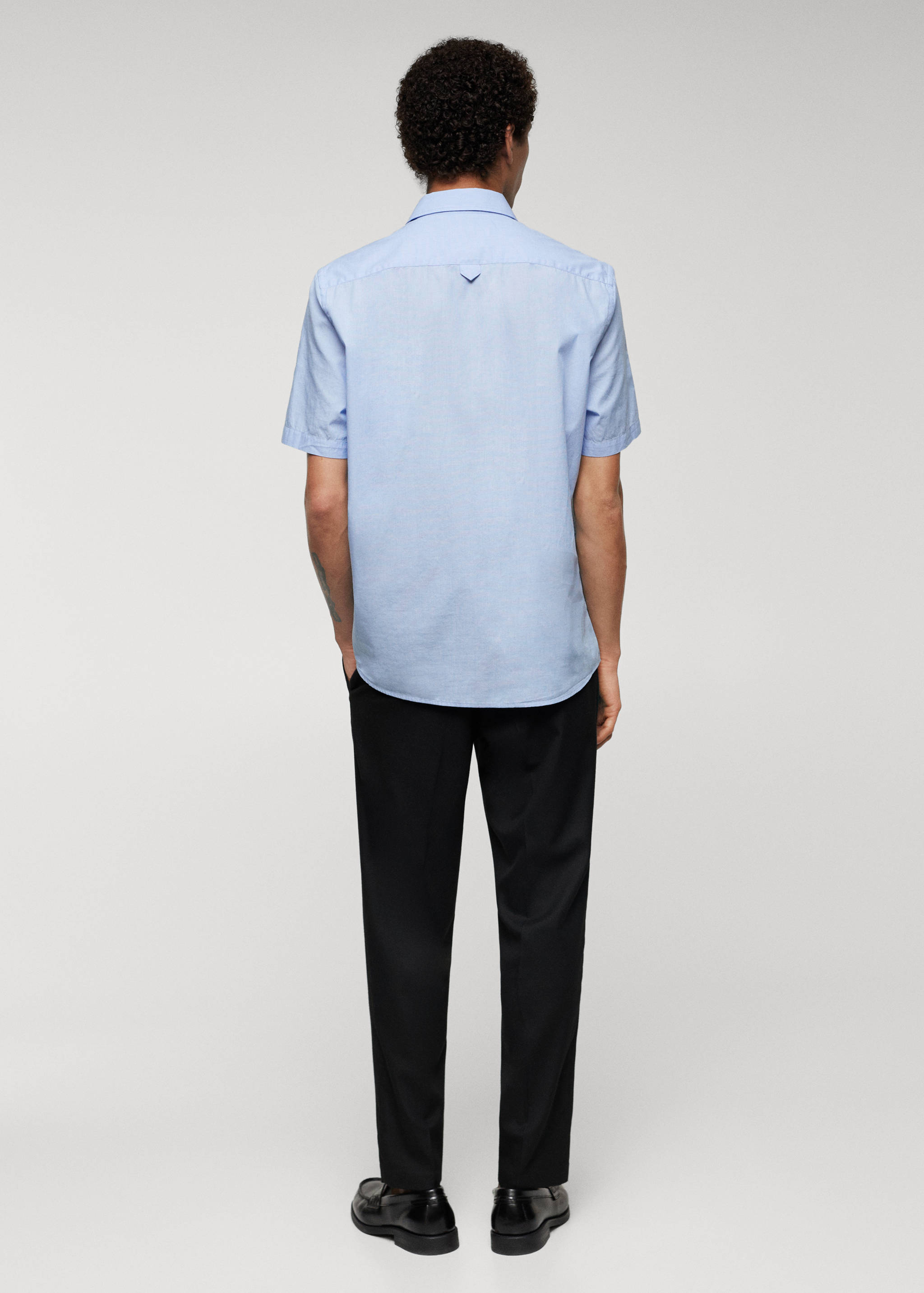 Regular-fit 100% cotton shirt - Reverse of the article