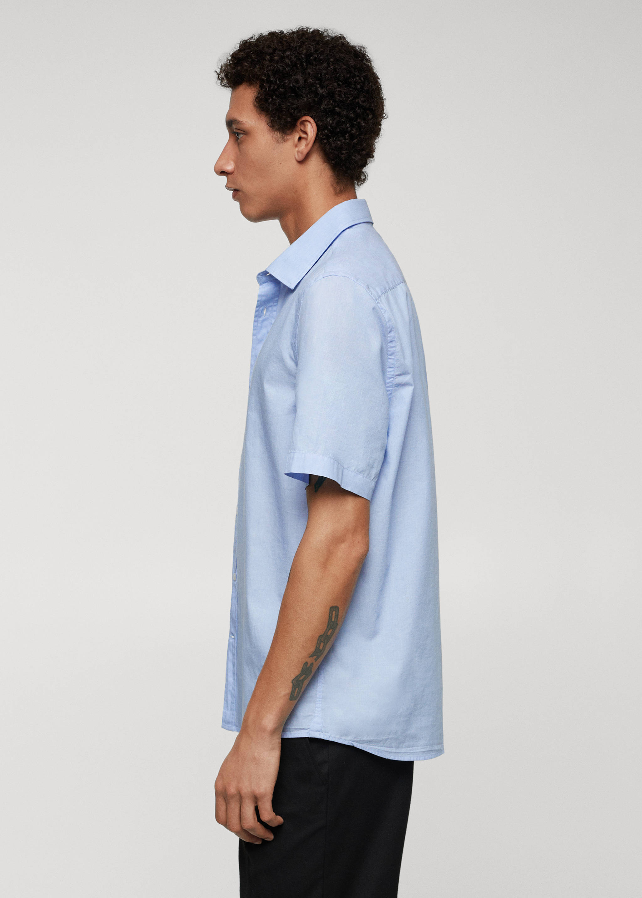 Regular-fit 100% cotton shirt - Details of the article 2