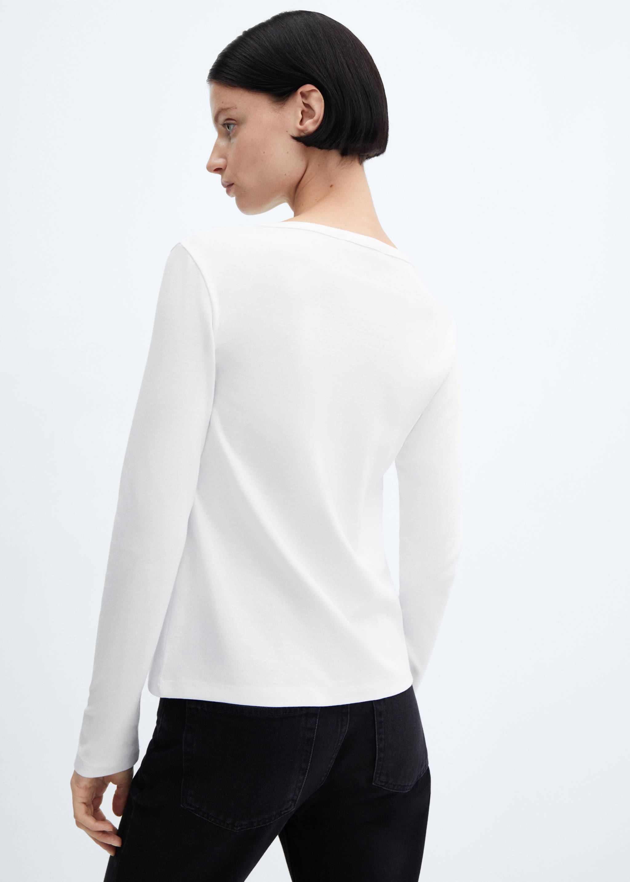 Camiseta algodón manga larga - Reverso del artículo