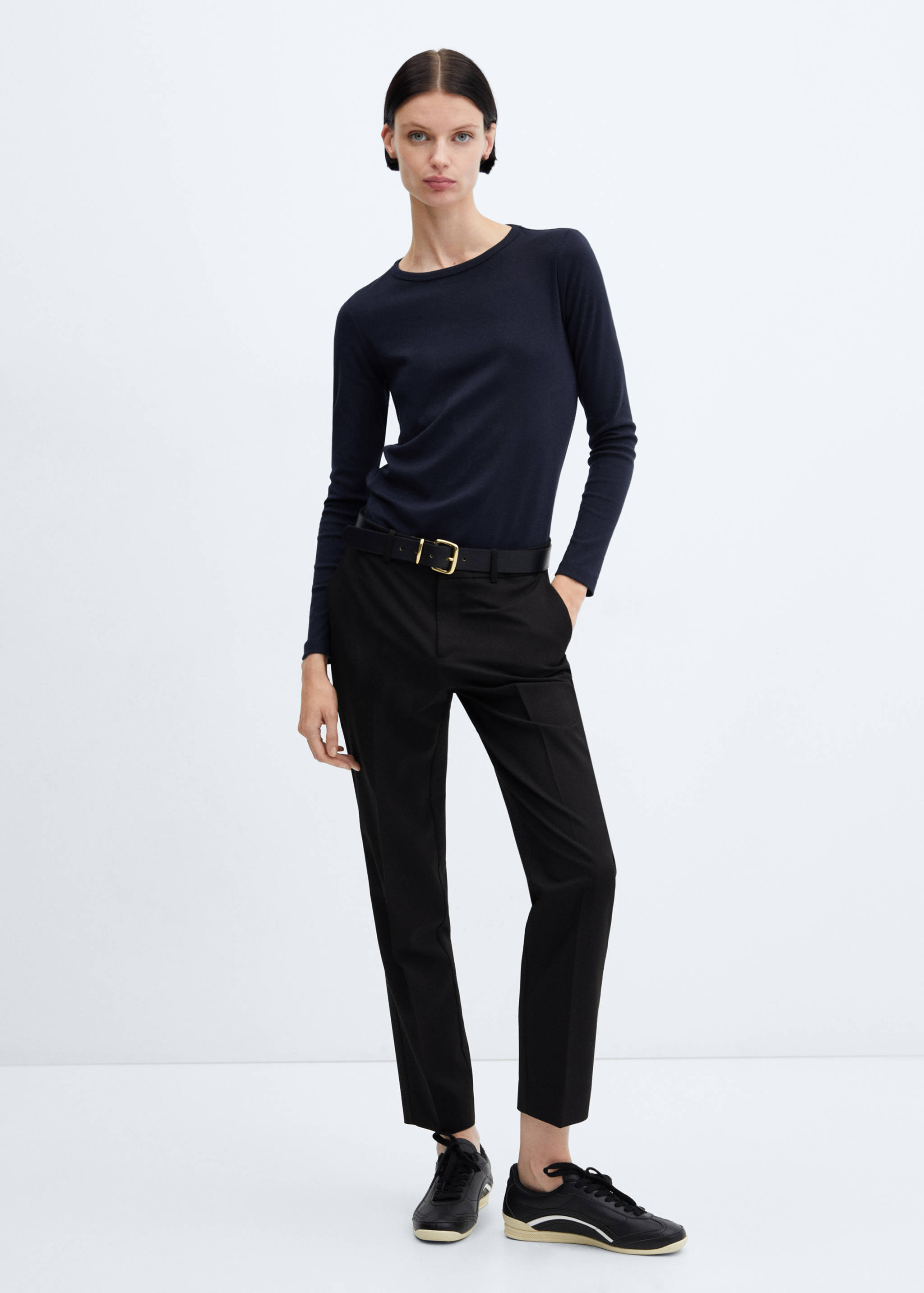 Camiseta algodón manga larga - Plano general