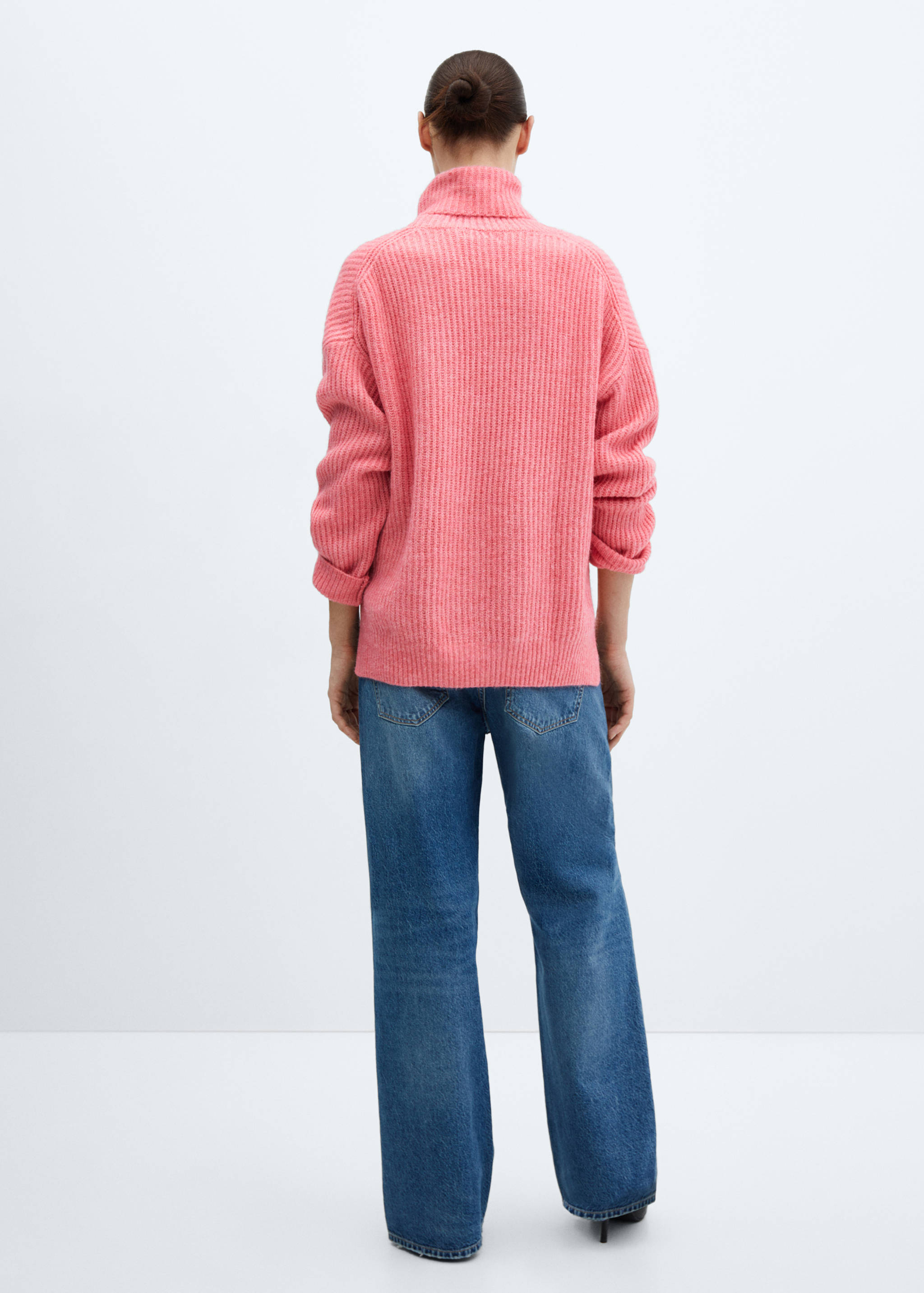 Jersey canalé cuello vuelto - Reverso del artículo