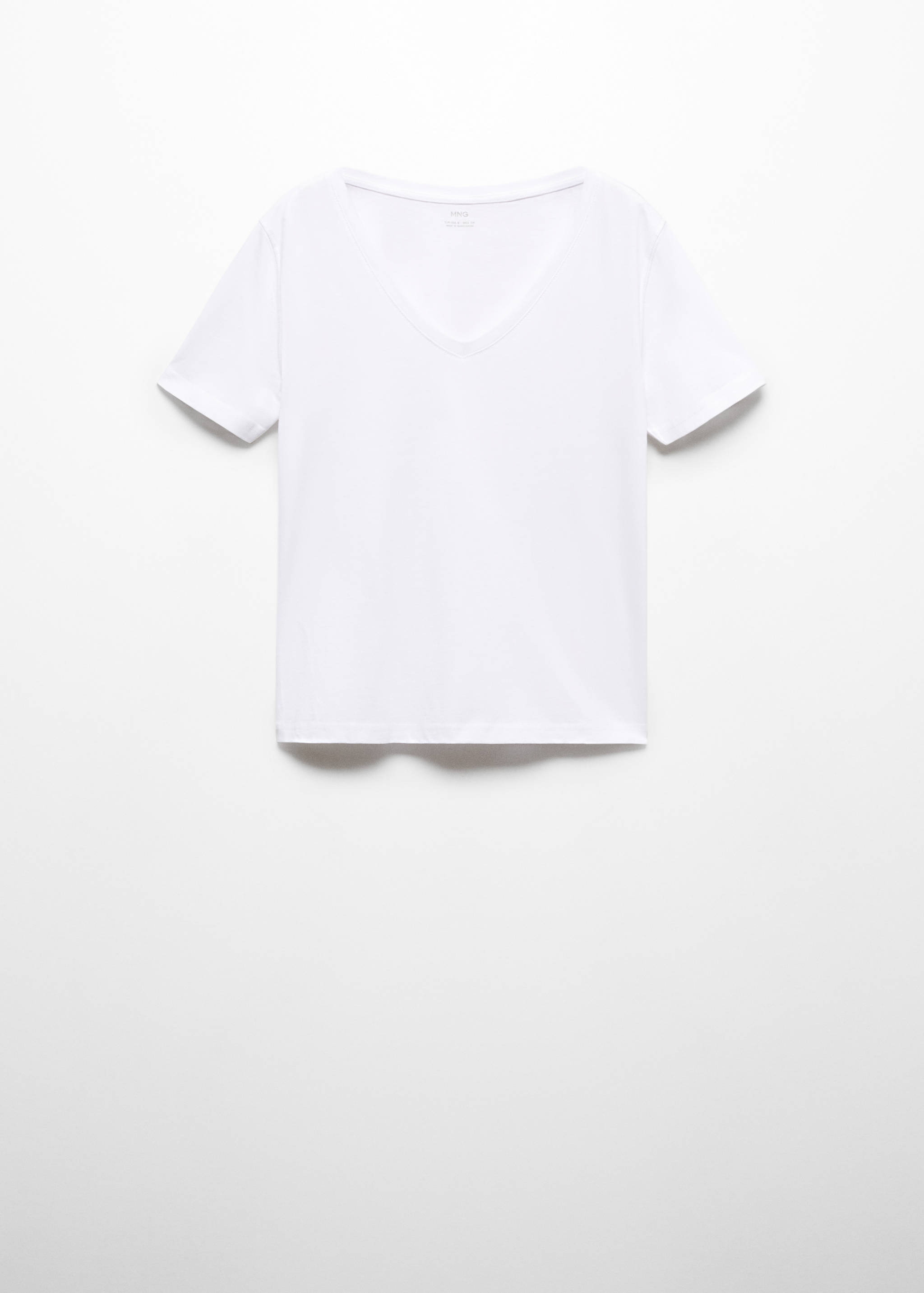 V-neck cotton T-shirt - Article without model