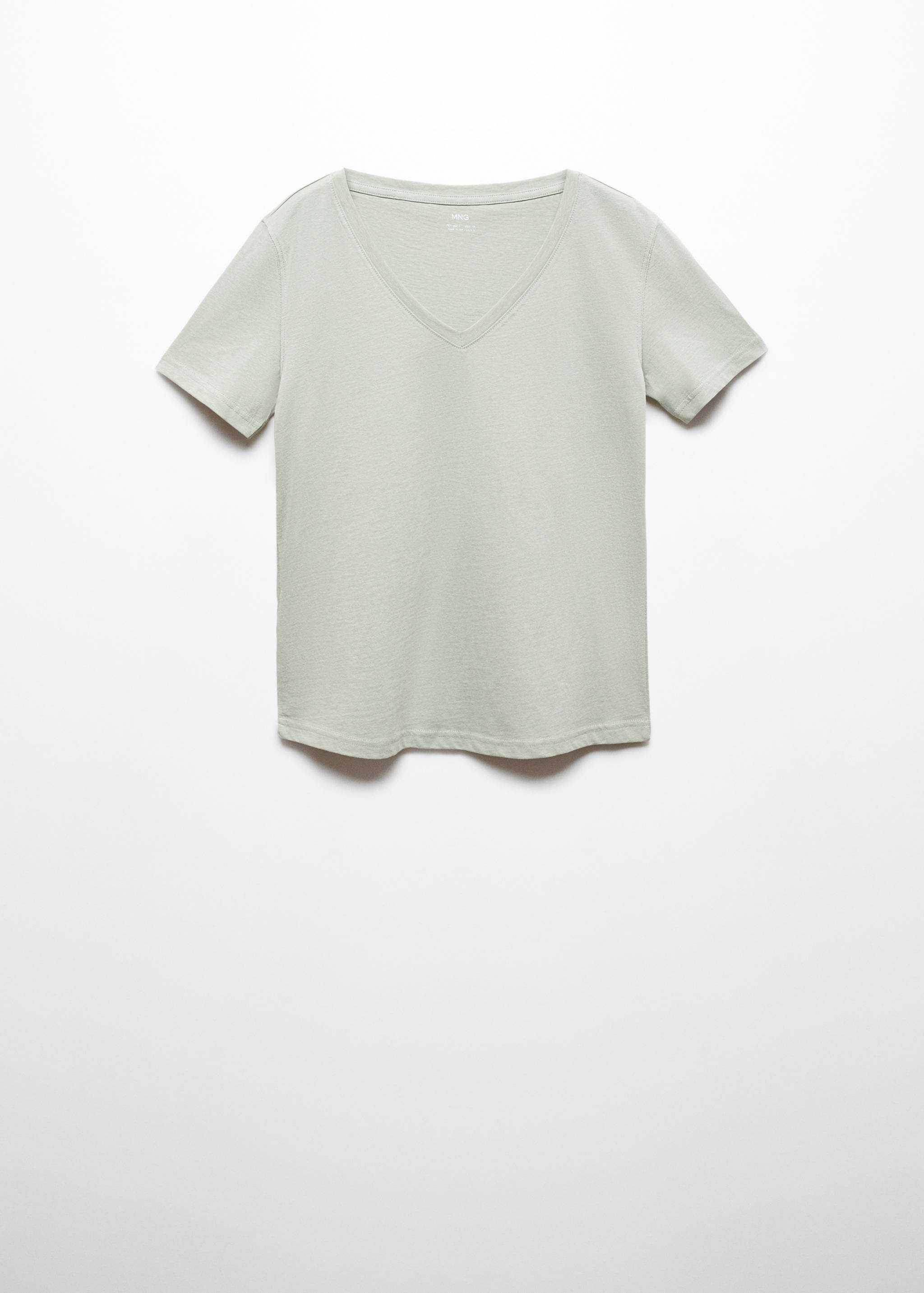 V-neck cotton T-shirt - Article without model