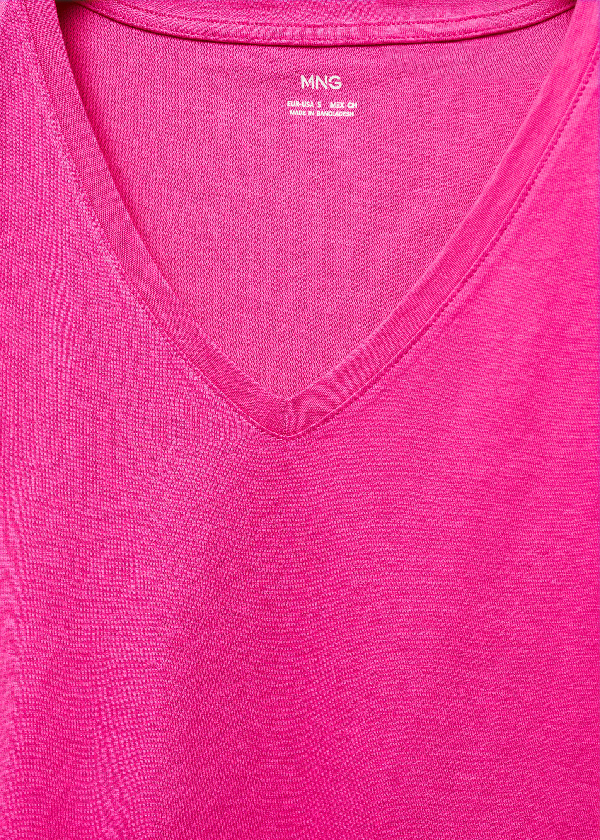 V-neck cotton T-shirt - Details of the article 8