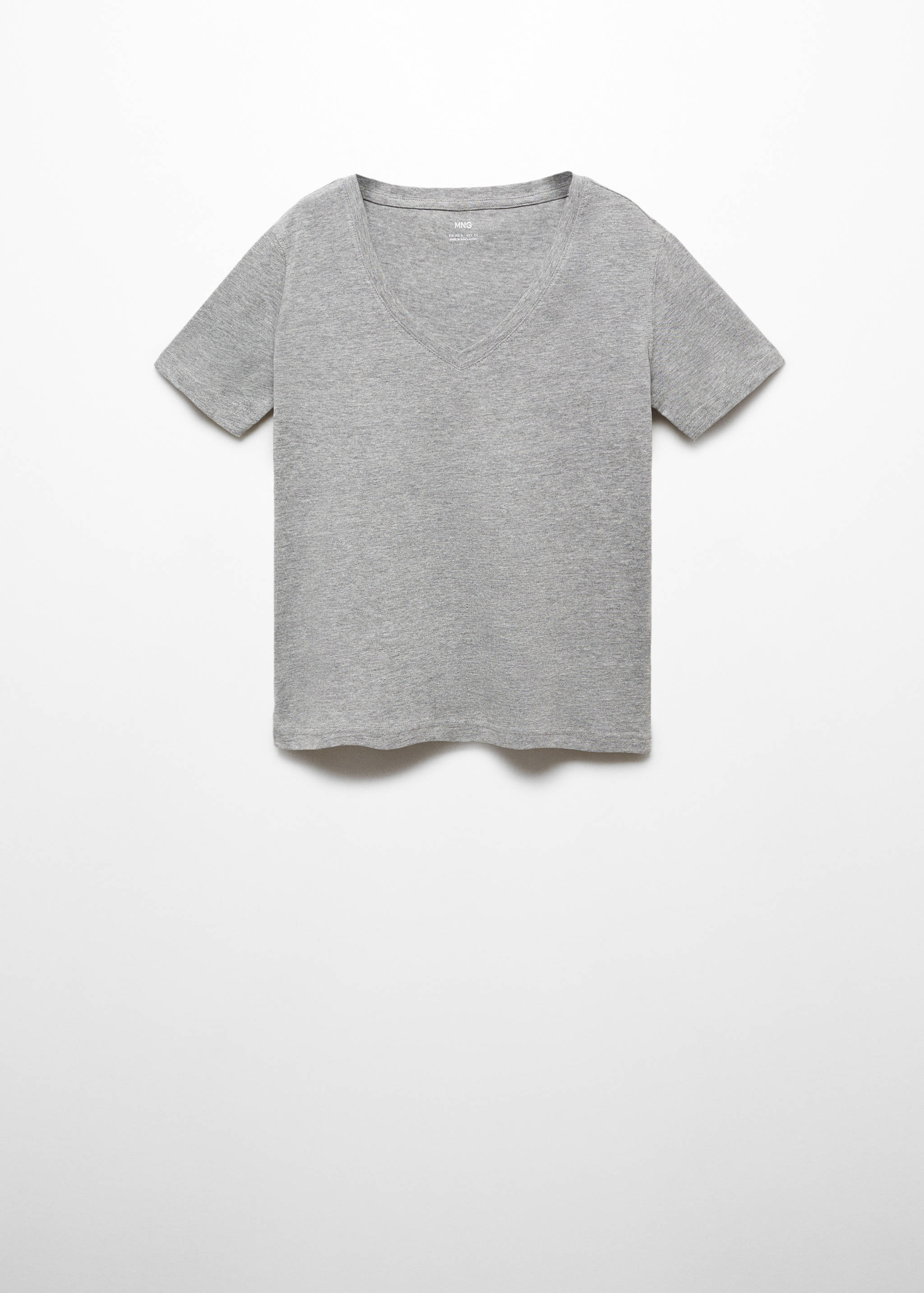 V-neck cotton T-shirt - Article without model