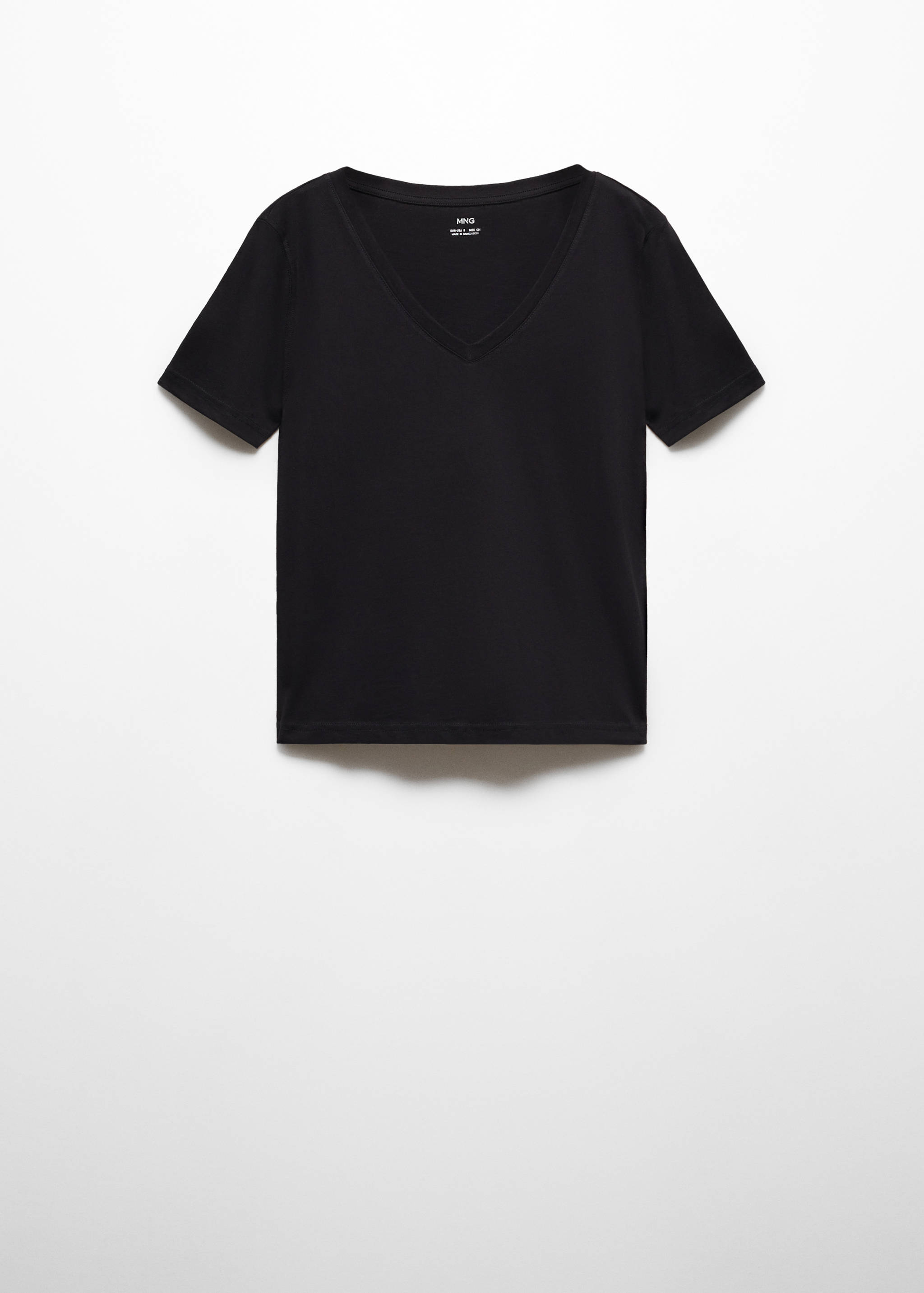 V-neck cotton T-shirt - Article without model
