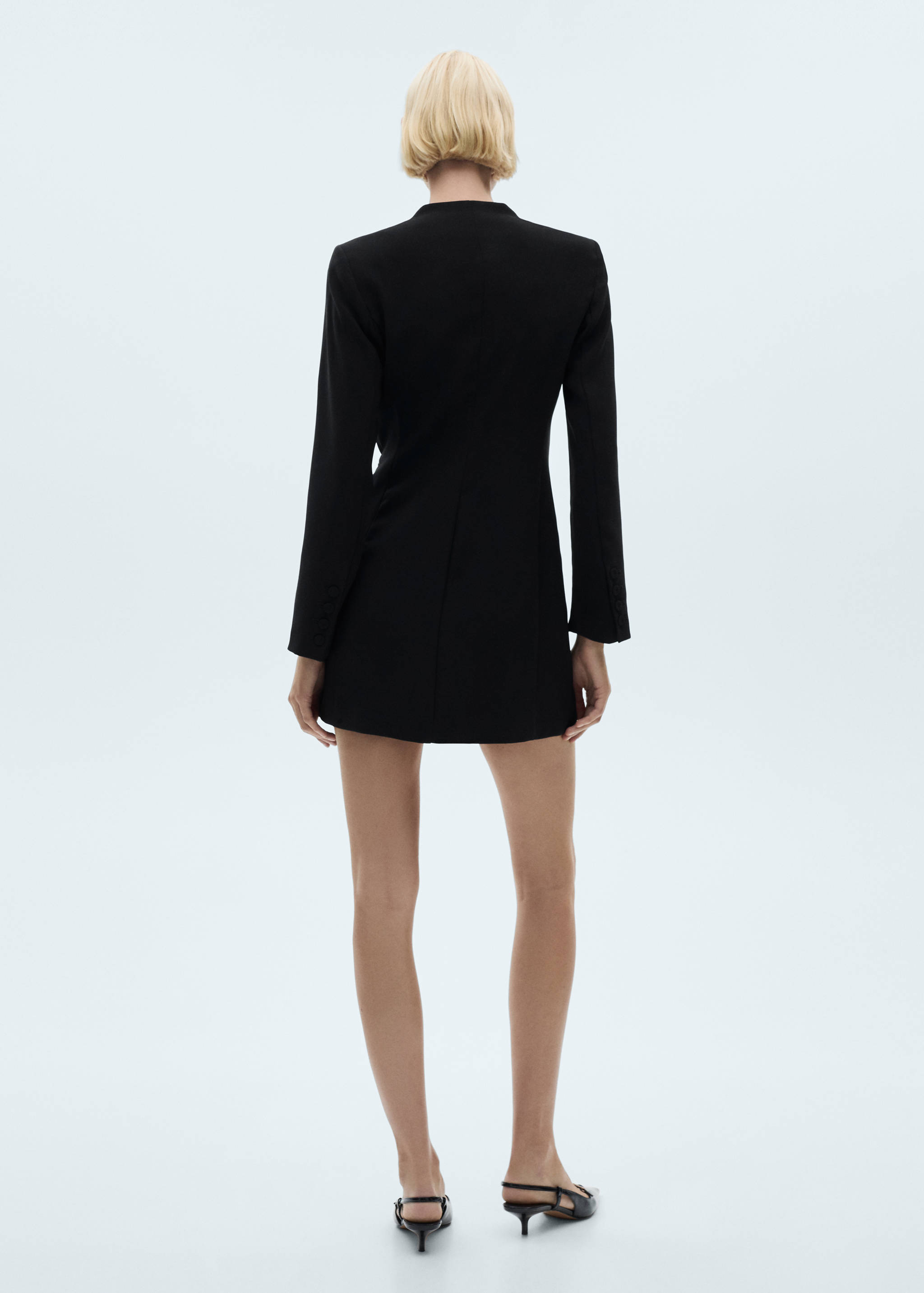 Buckle wrap dress - Reverse of the article