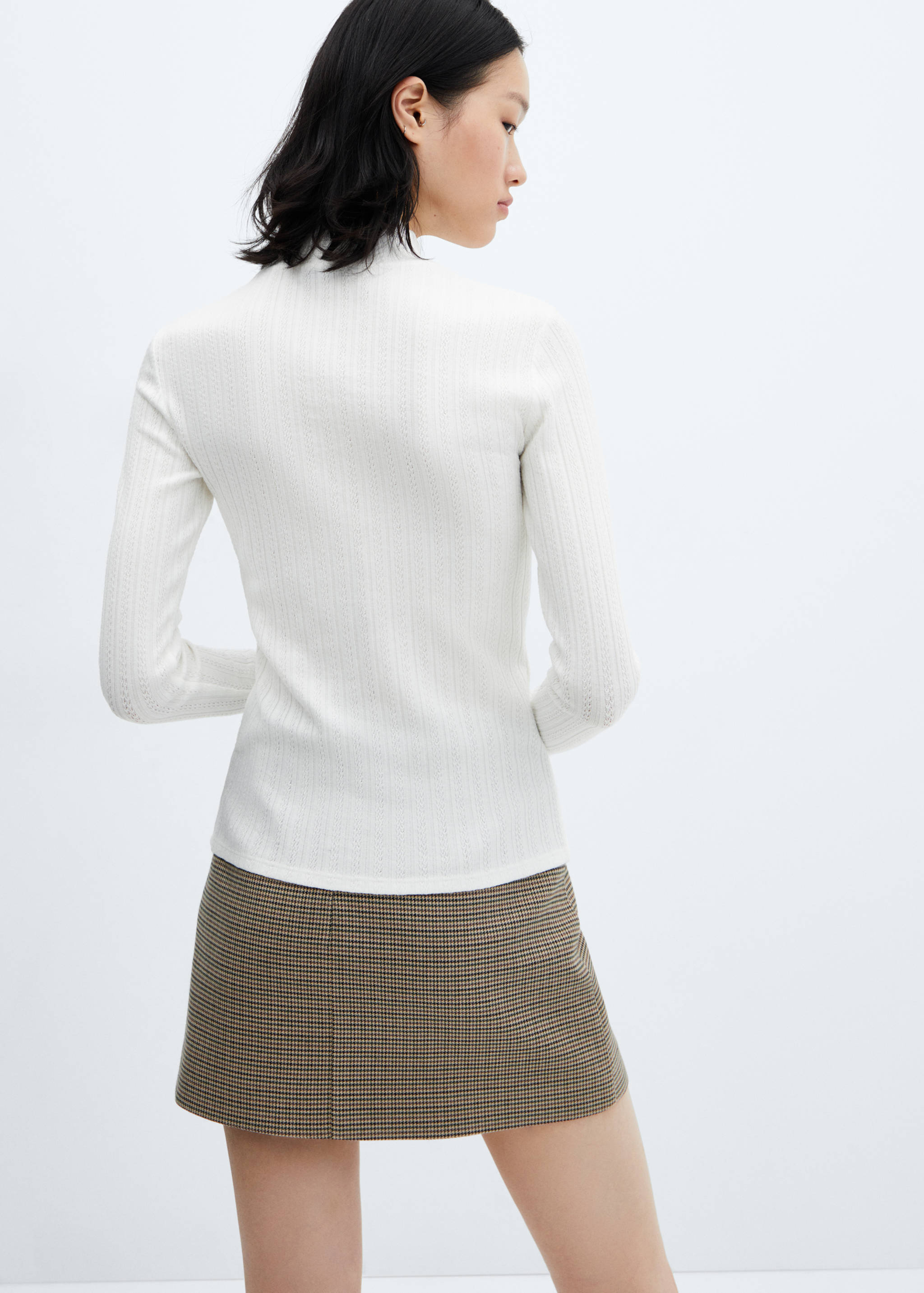 T-shirt maille texturée - Verso de l’article