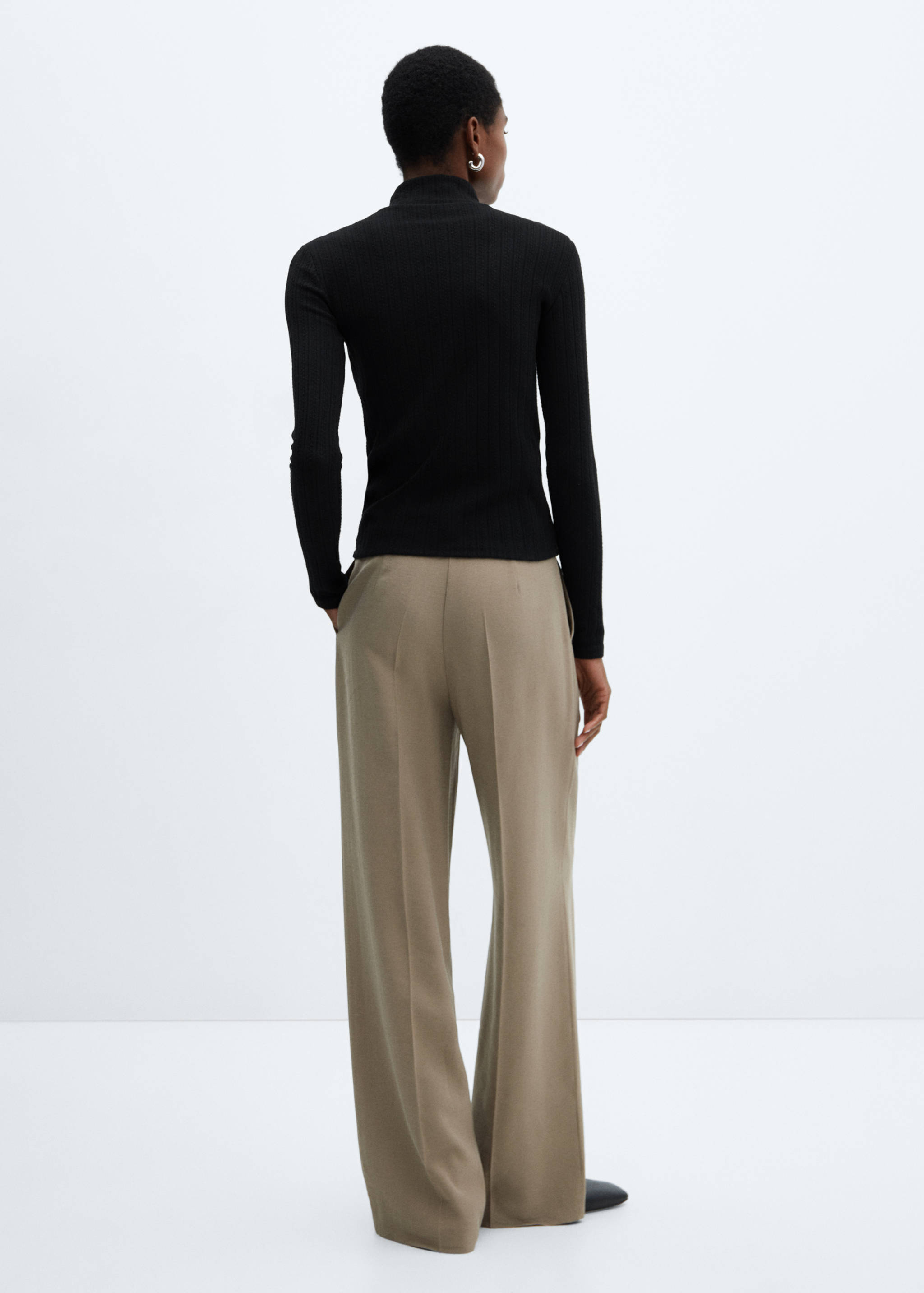 T-shirt maille texturée - Verso de l’article