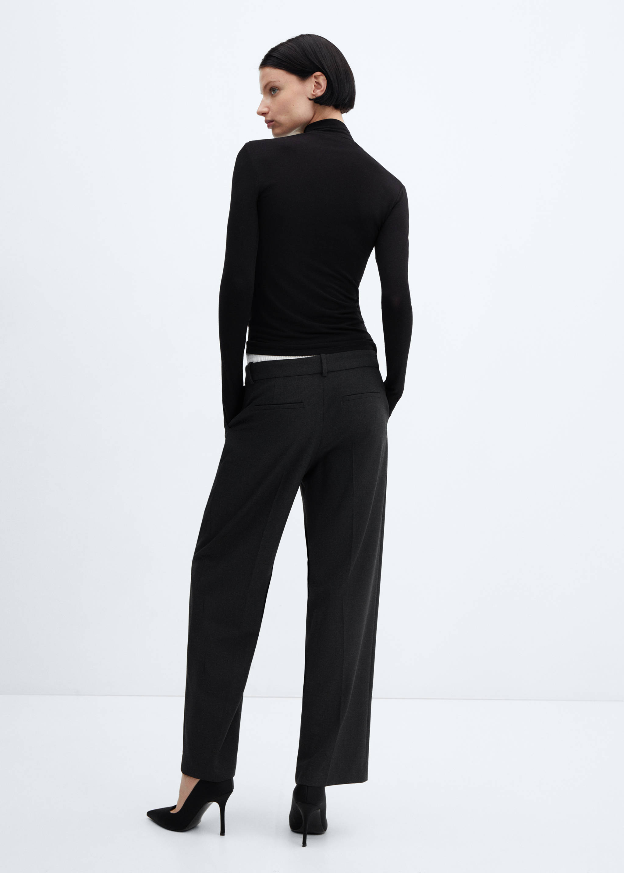 T-shirt manches longues col roulé - Verso de l’article