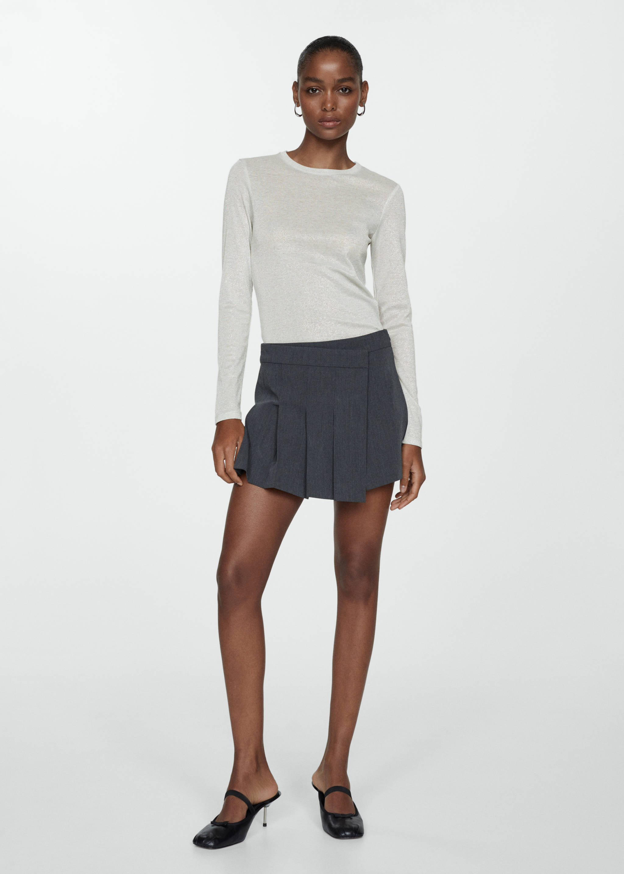 T-shirt Lurex manches longues - Plan général