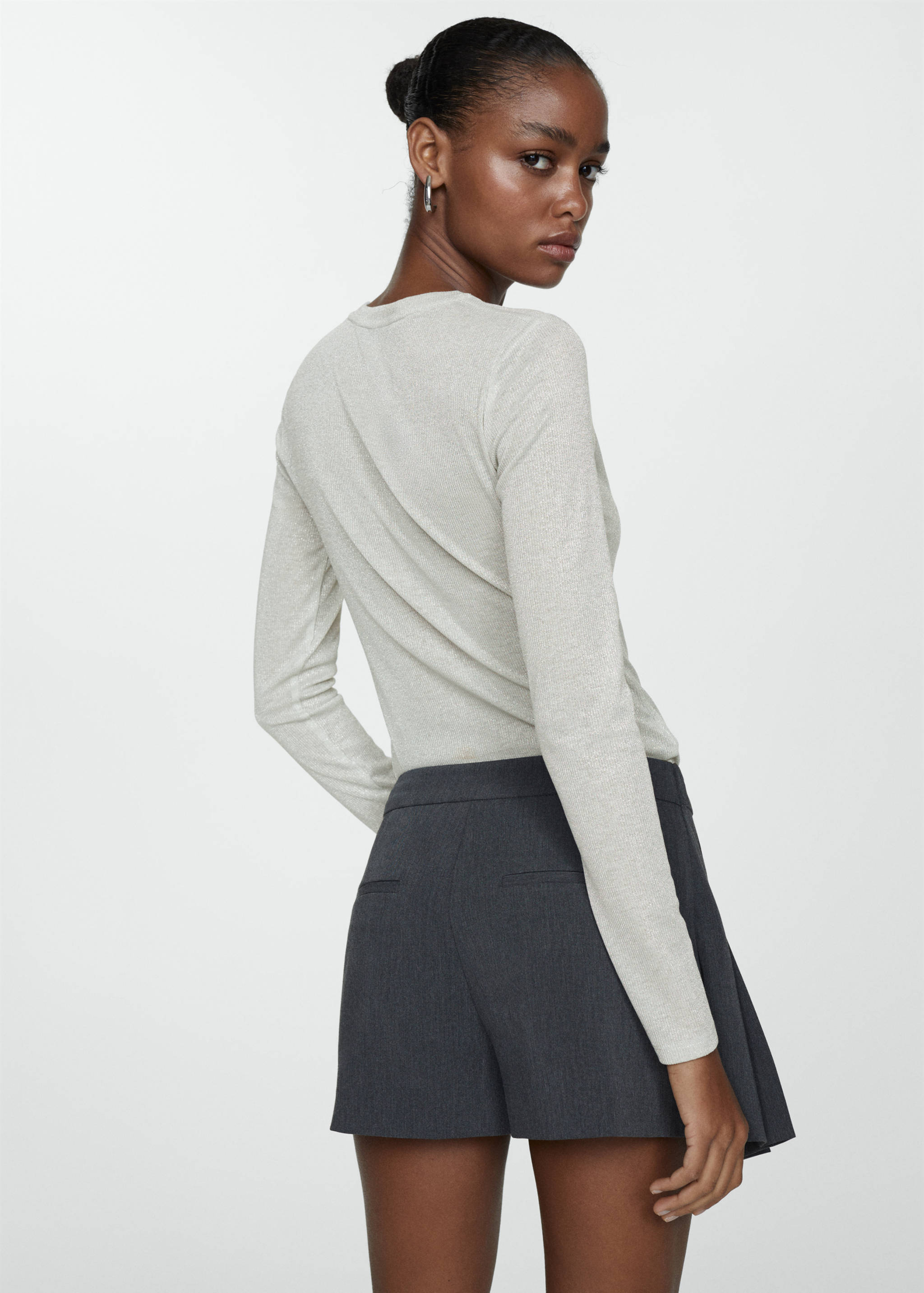 T-shirt Lurex manches longues - Verso de l’article