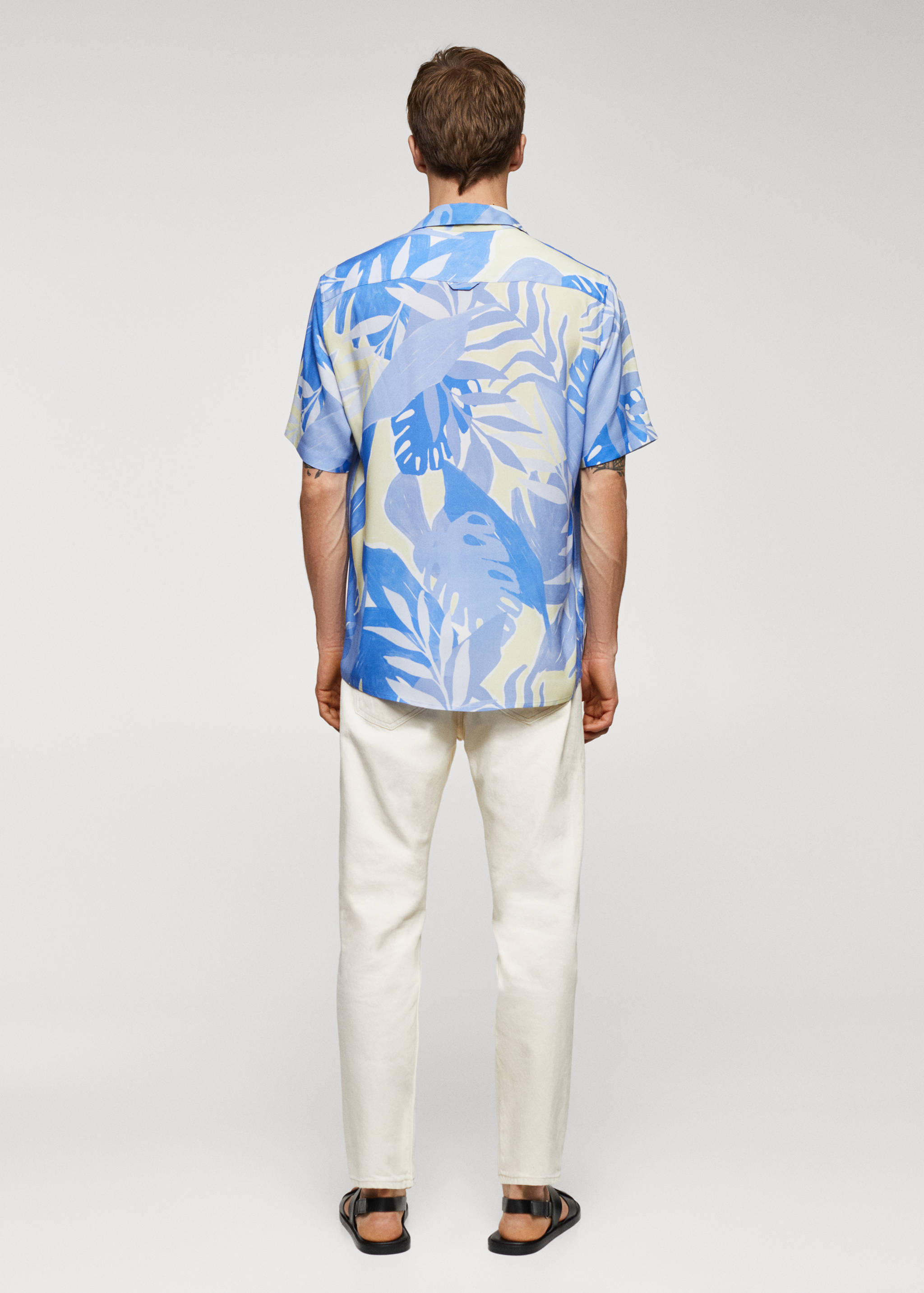 Printed fluid regular-fit shirt - Reverse of the article
