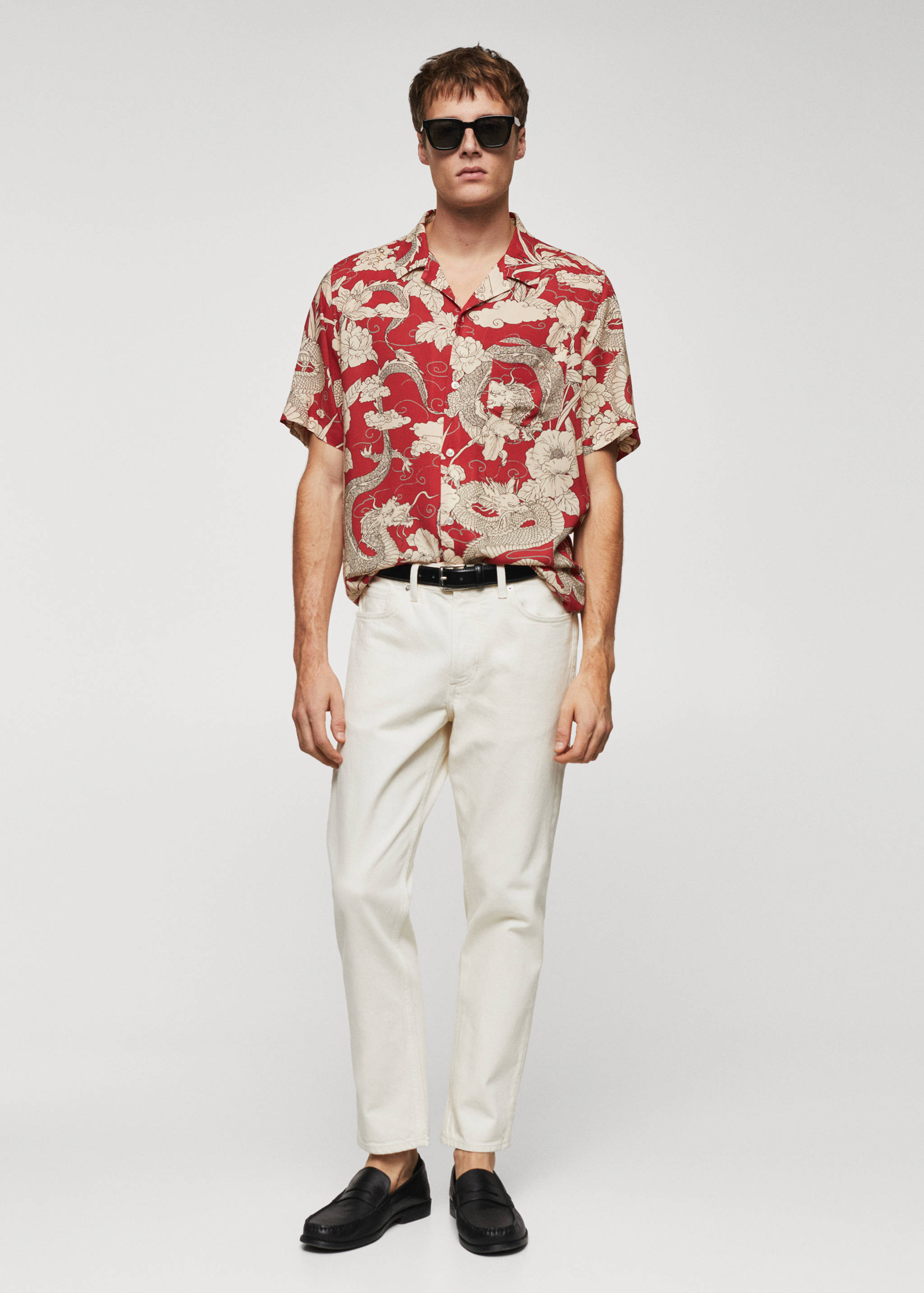 Kemeja bowling bermotif - Tampilan Umum