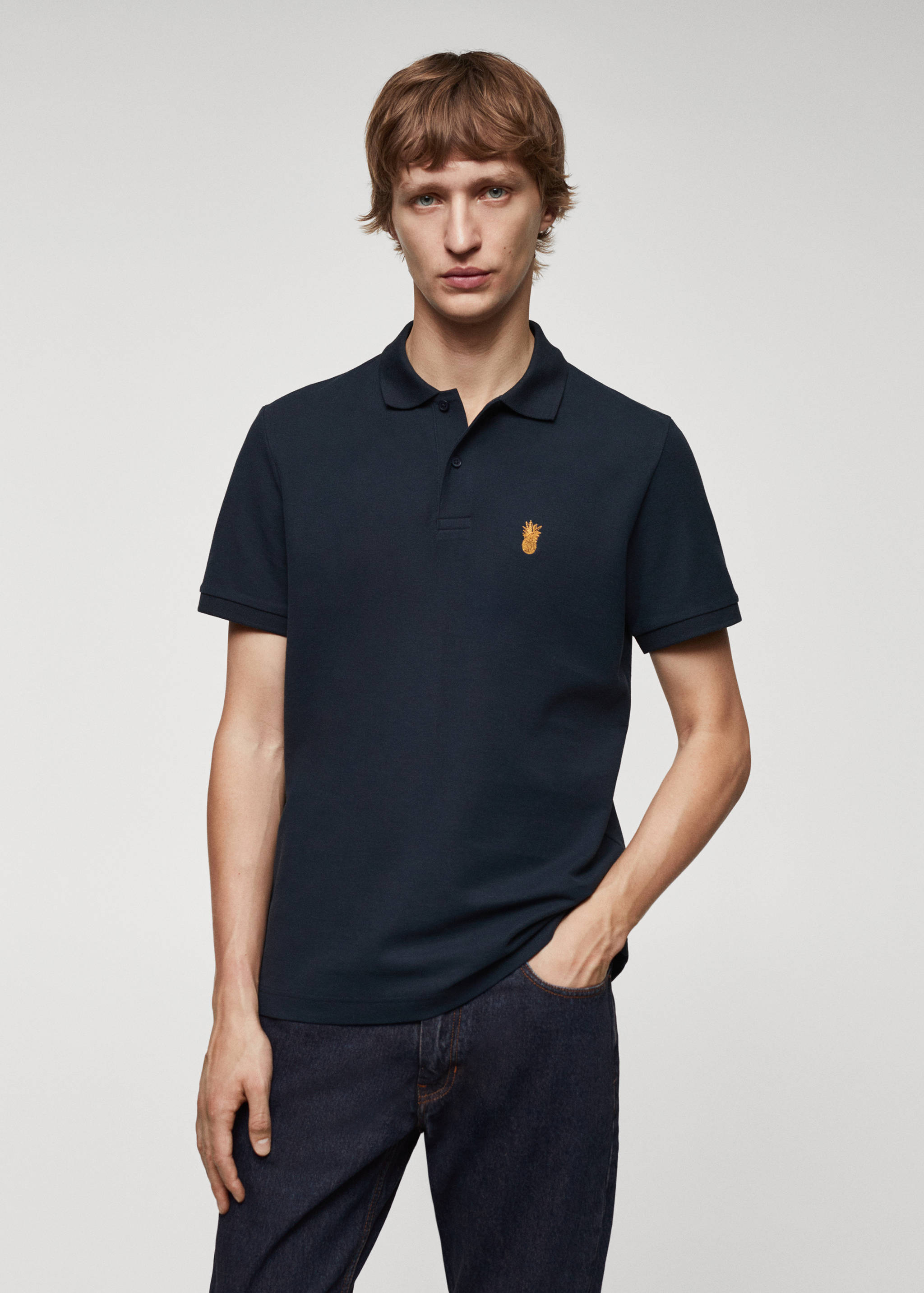 Poloshirt aus 100 %  Baumwoll-Piqué - Mittlere Ansicht