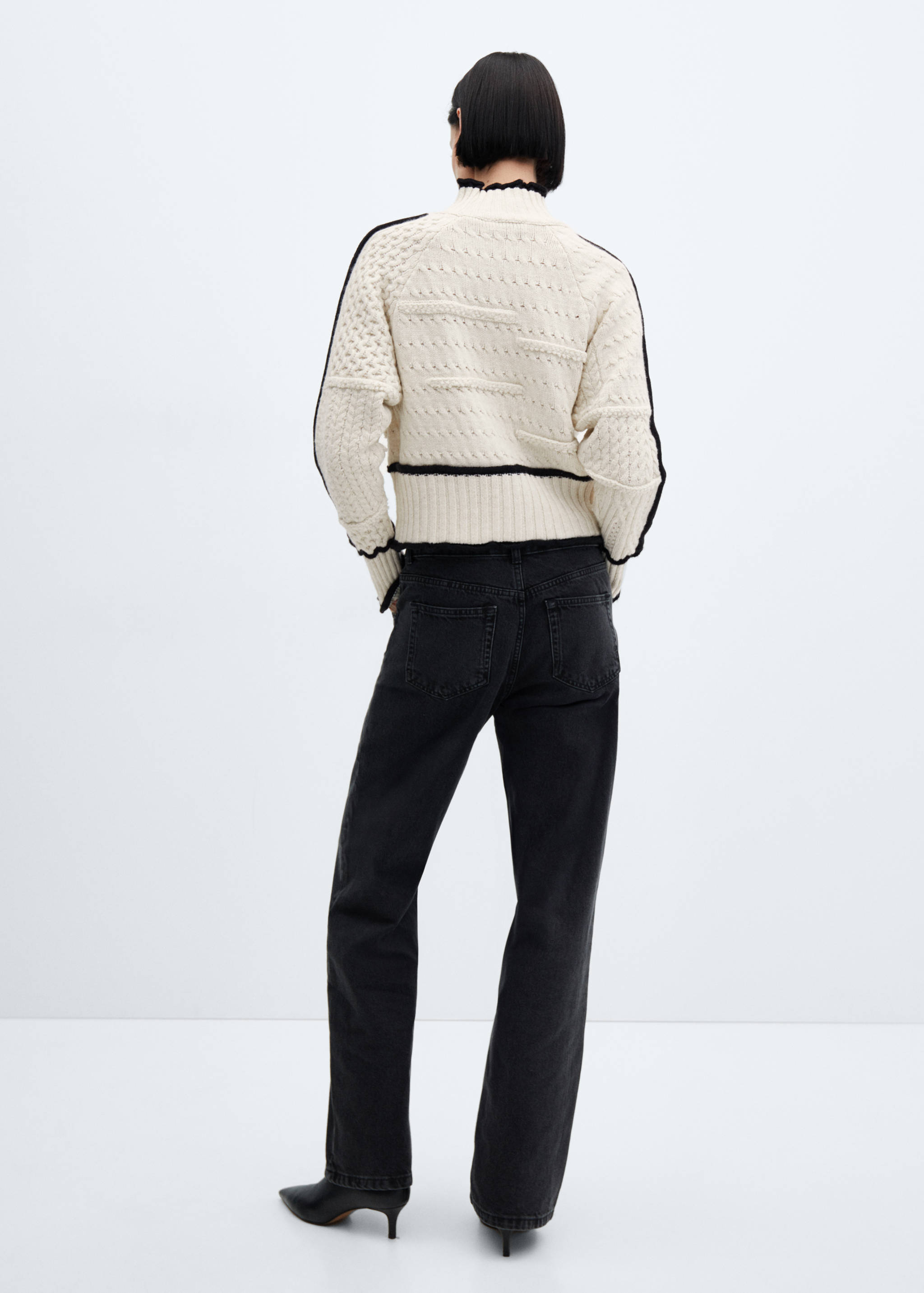 Jersey ochos ribete contraste - Reverso del artículo