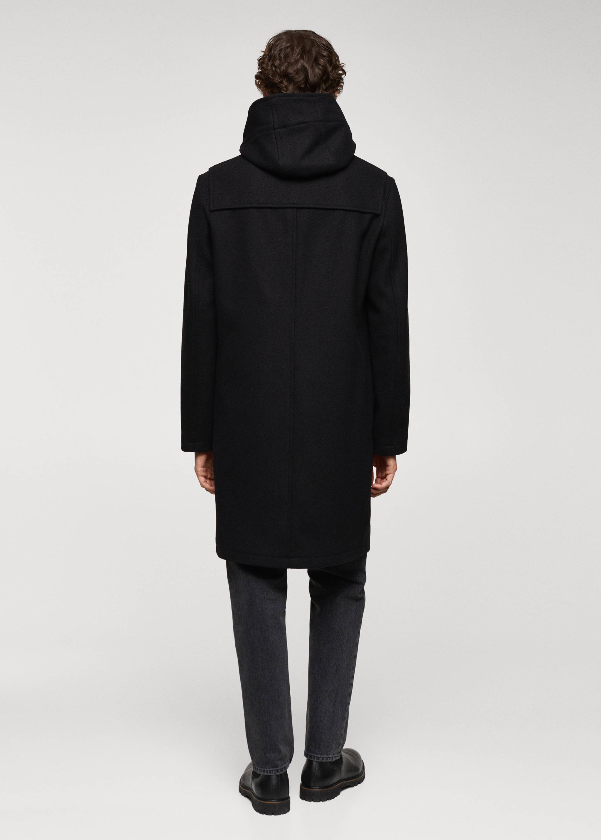Manteau capuche laine brandebourgs - Verso de l’article