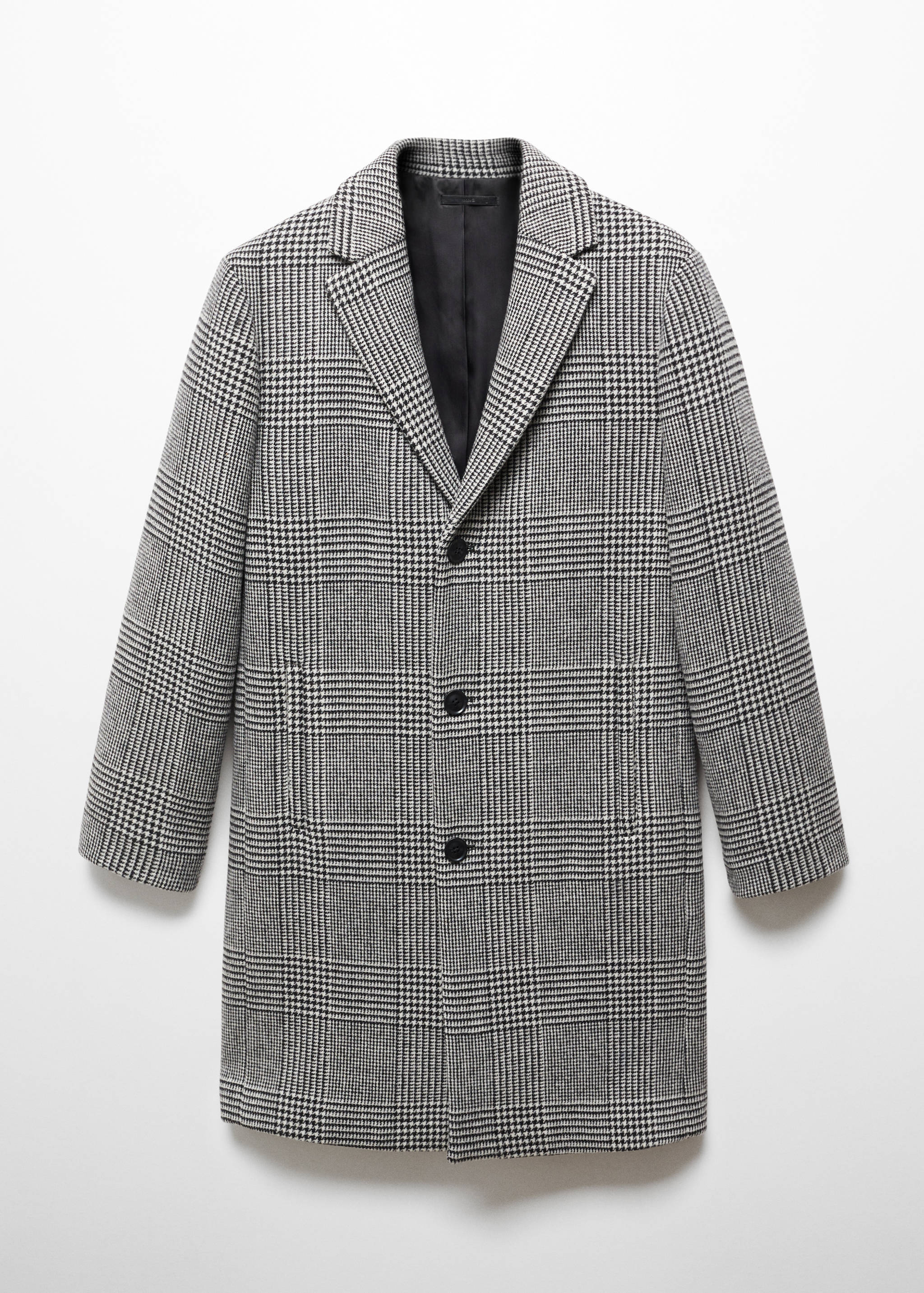 Prince of Wales checked wool coat - Article without model