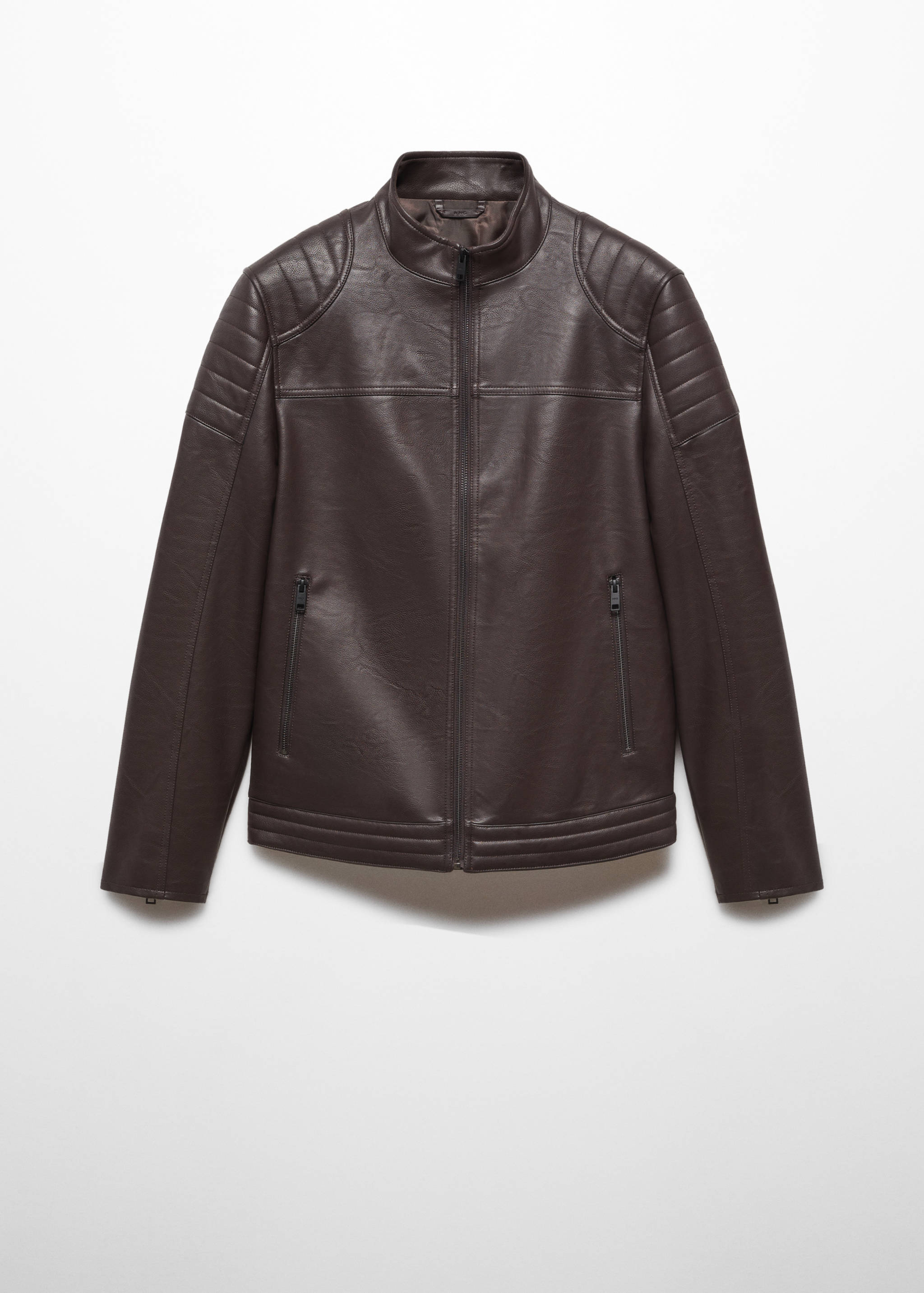 Nappa faux-leather jacket - Article without model