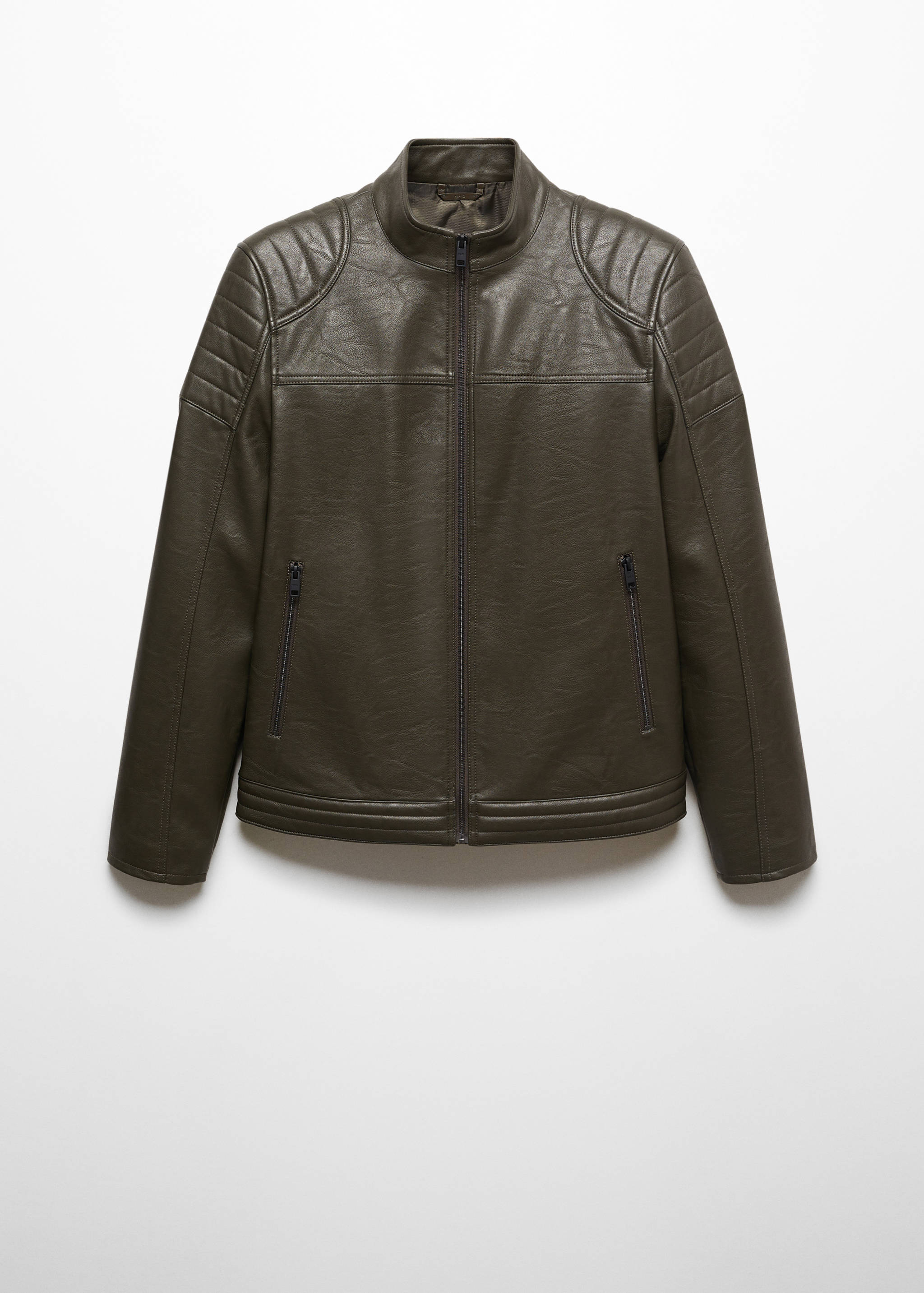 Nappa faux-leather jacket - Article without model