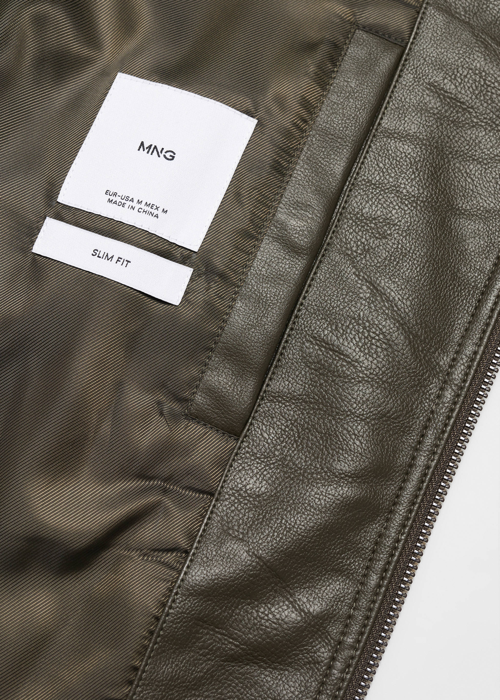 Nappa faux-leather jacket - Details of the article 8