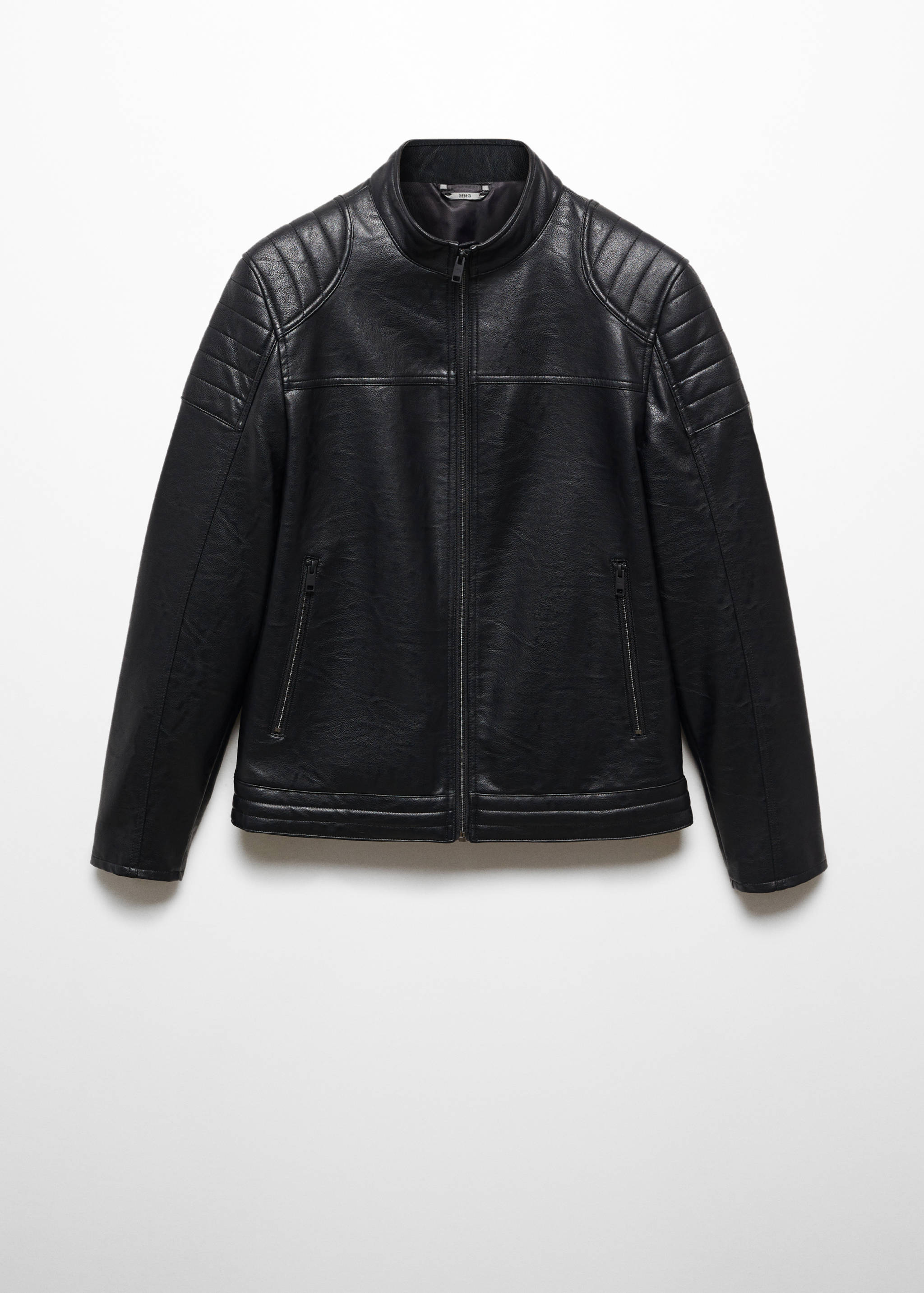 Nappa faux-leather jacket - Article without model