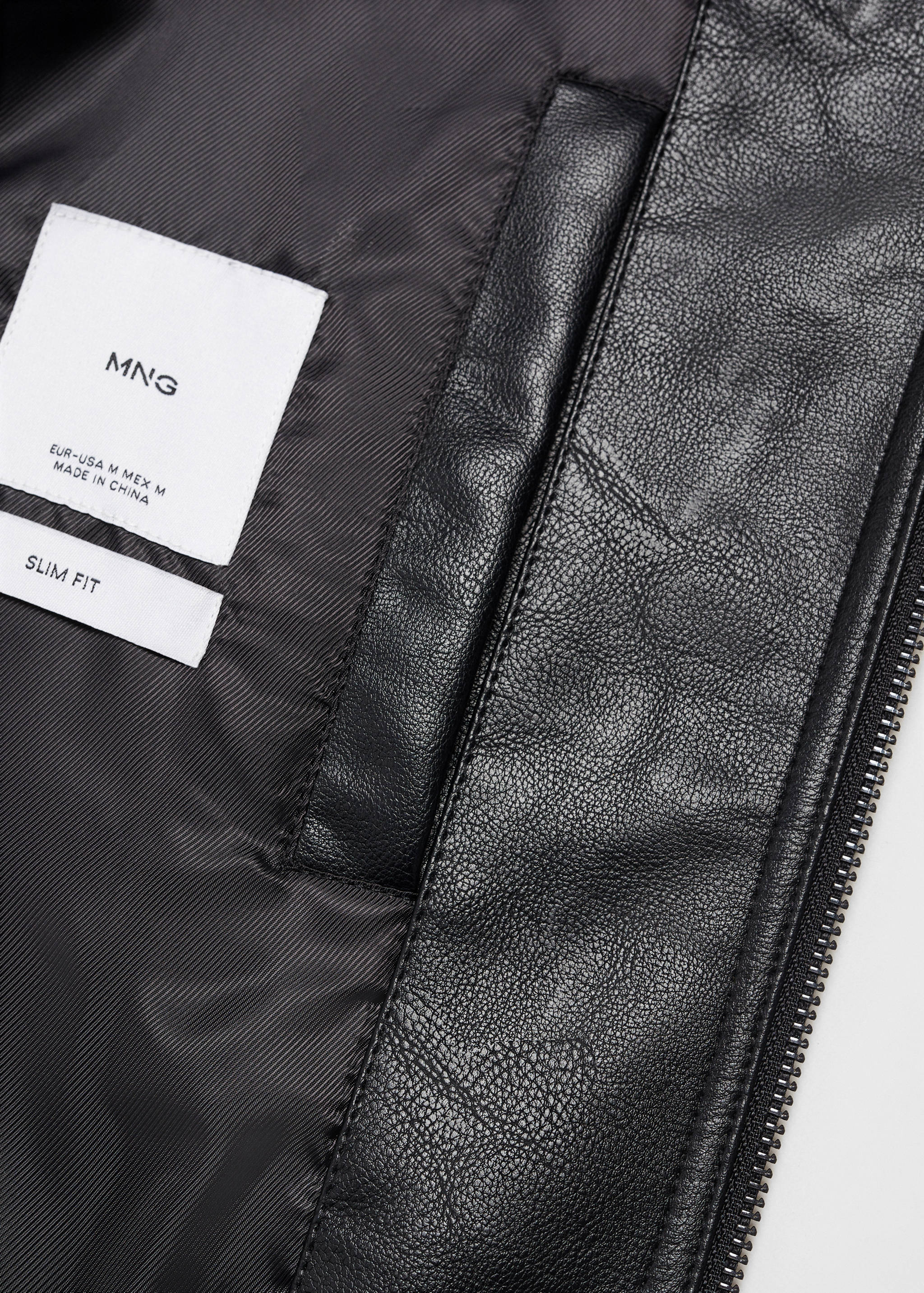 Nappa faux-leather jacket - Details of the article 8