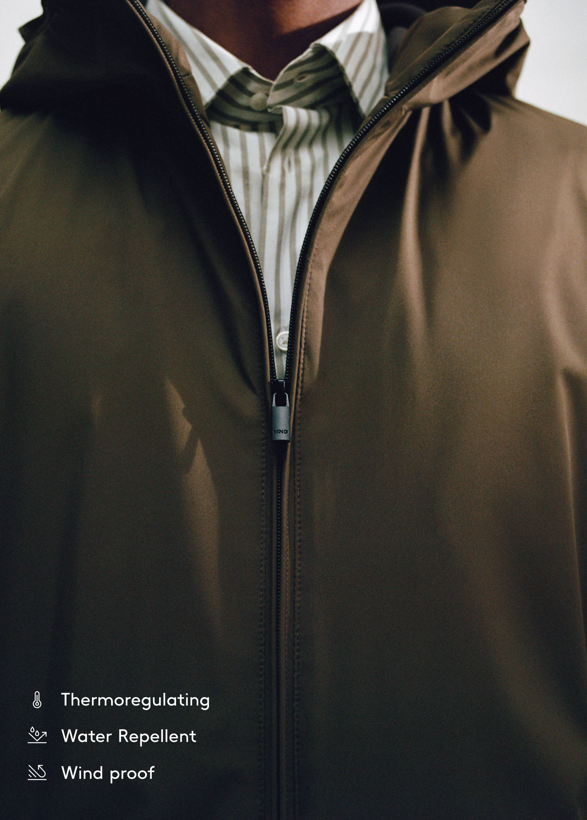 Water-repellent hooded quilted jacket - Details of the article 6