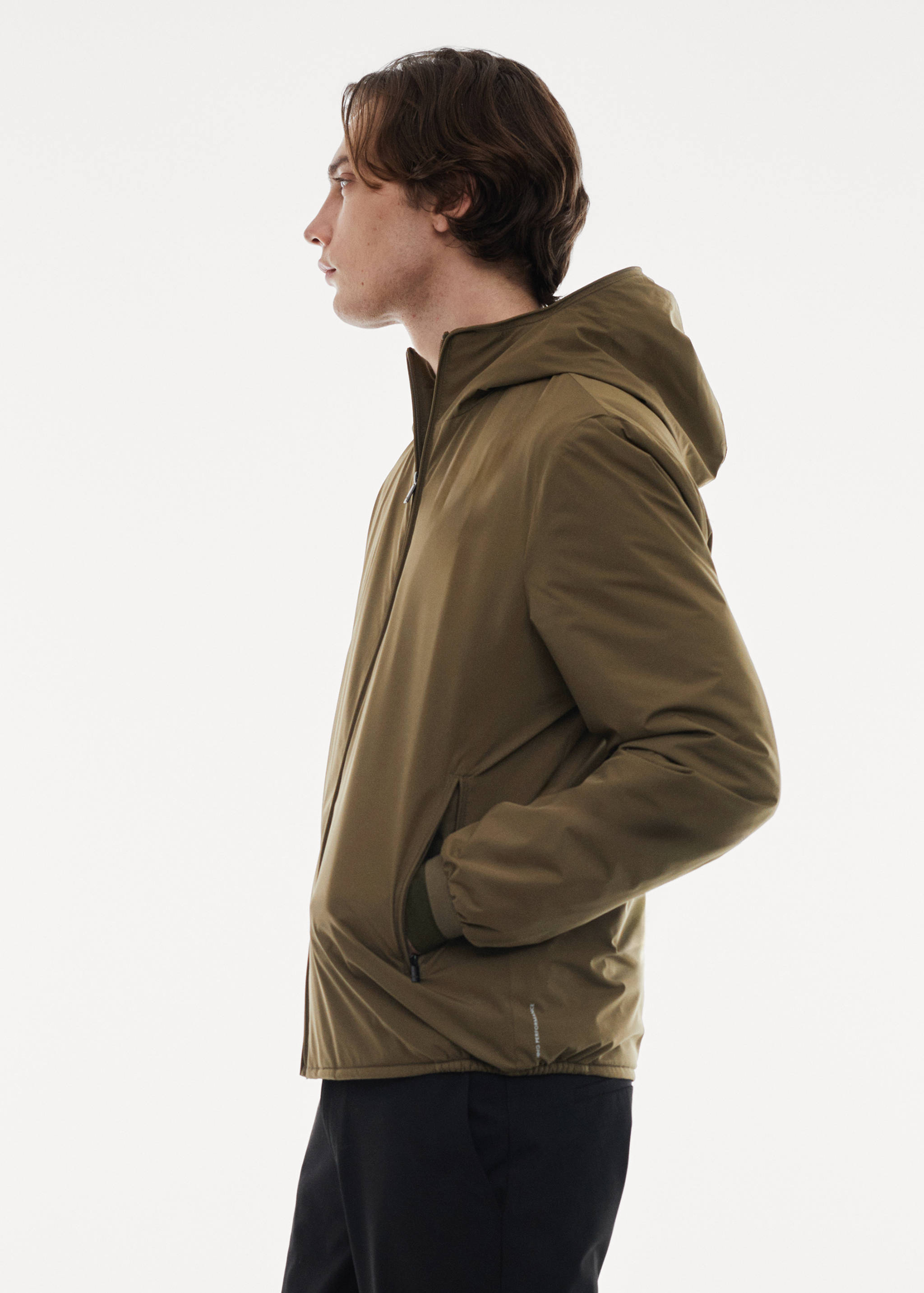 Water-repellent hooded quilted jacket - Details of the article 2