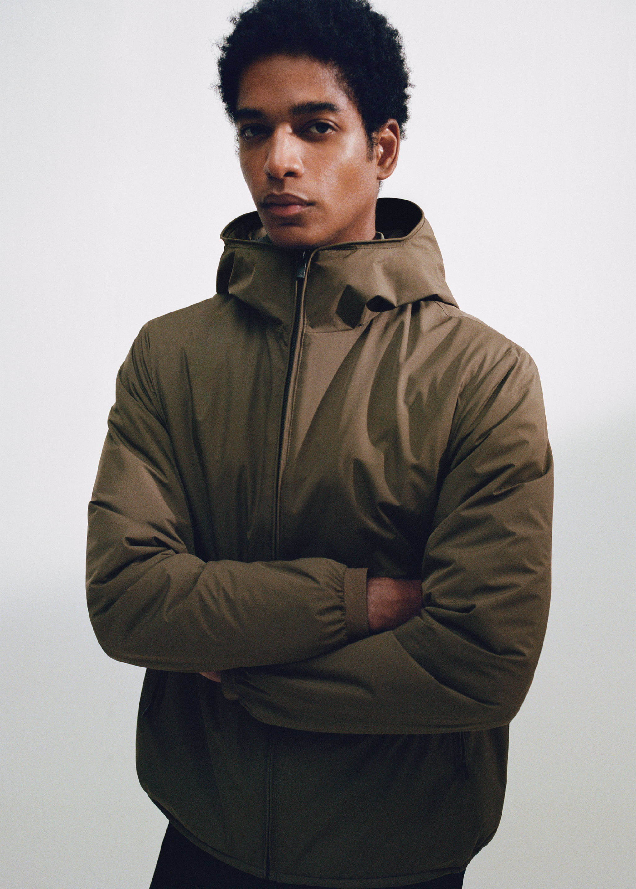 Water-repellent hooded quilted jacket - Details of the article 7