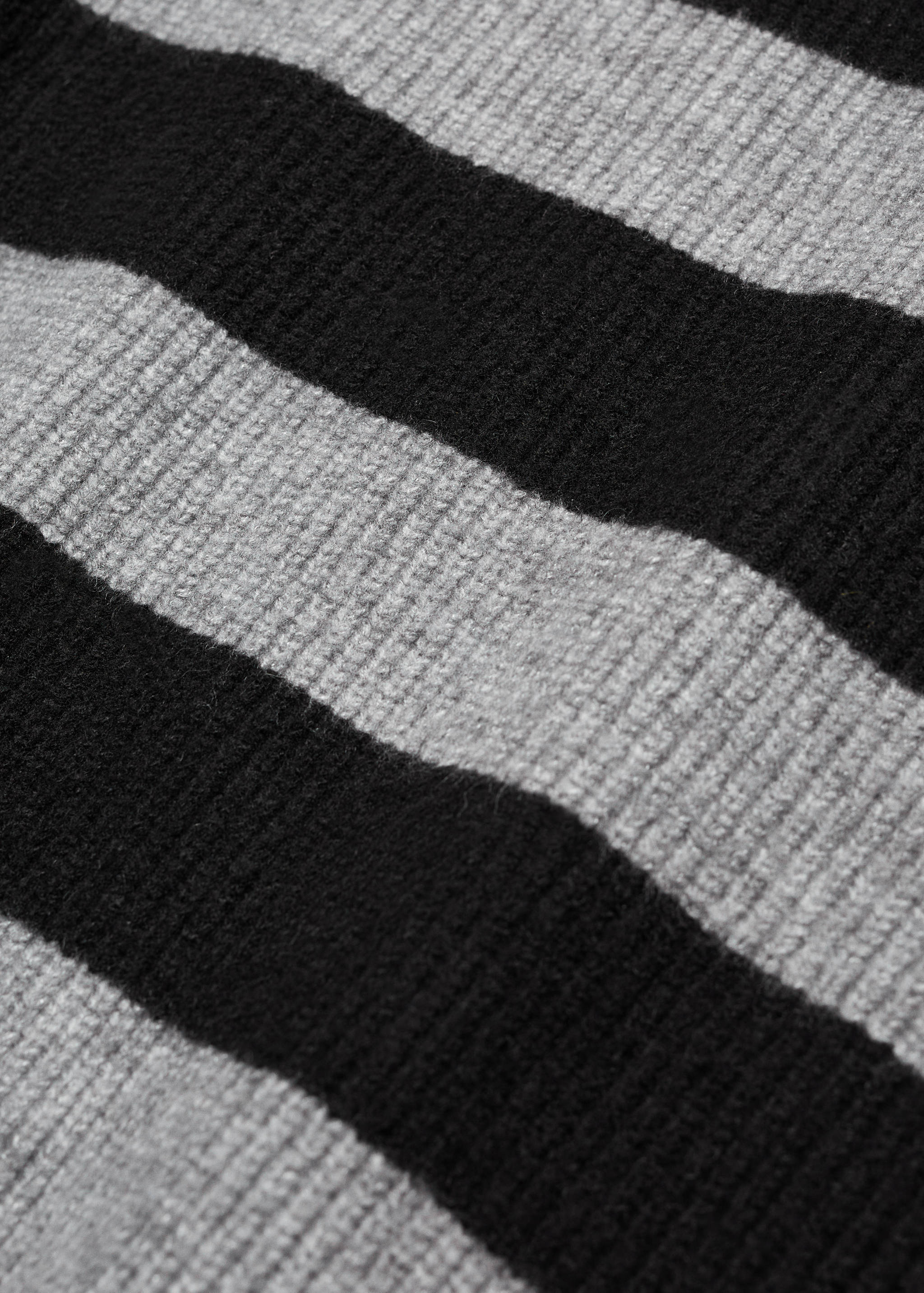 Striped sweater with perkins neck - Details of the article 8