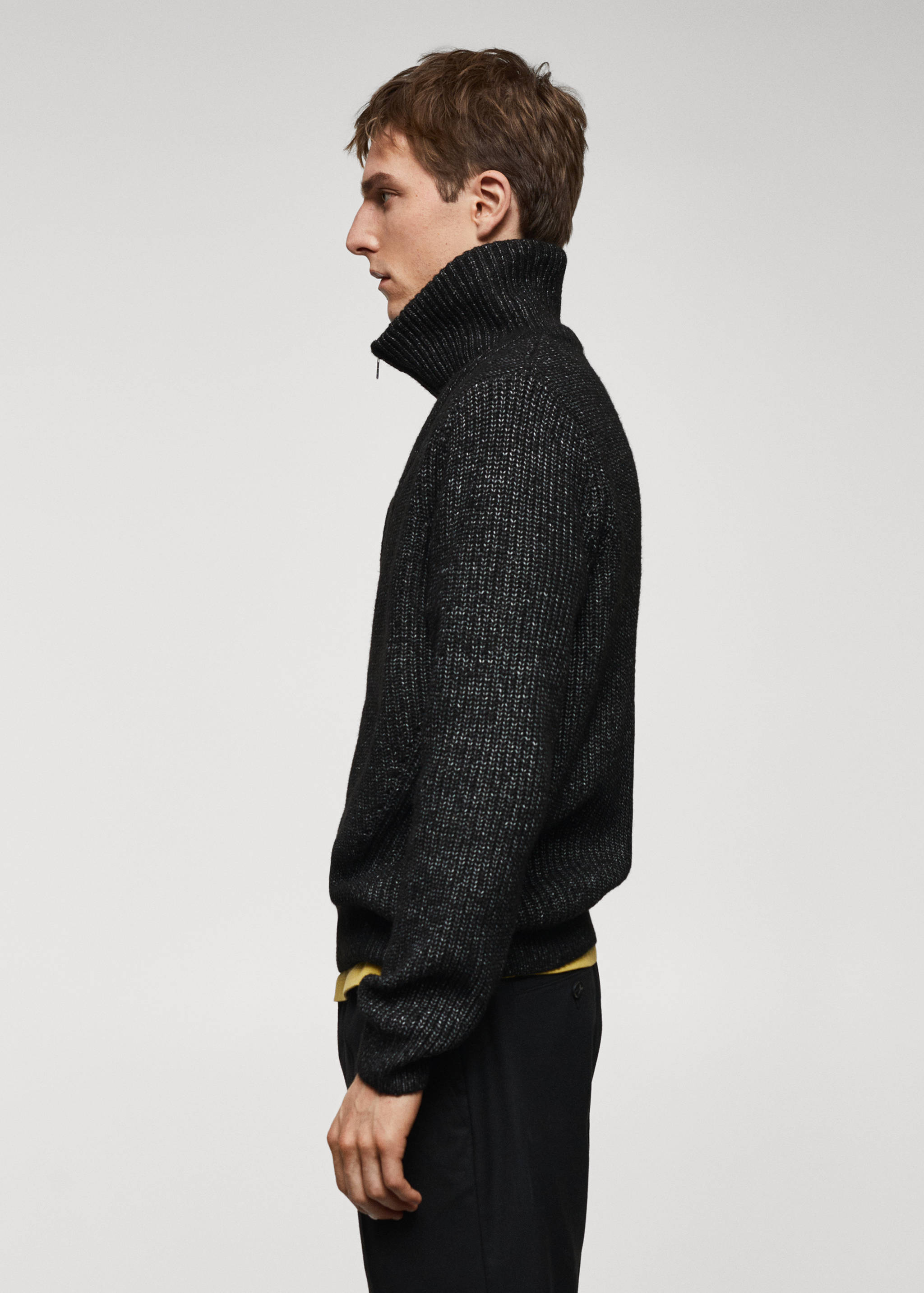 Pull-over laine col montant zippé - Détail de l'article 2