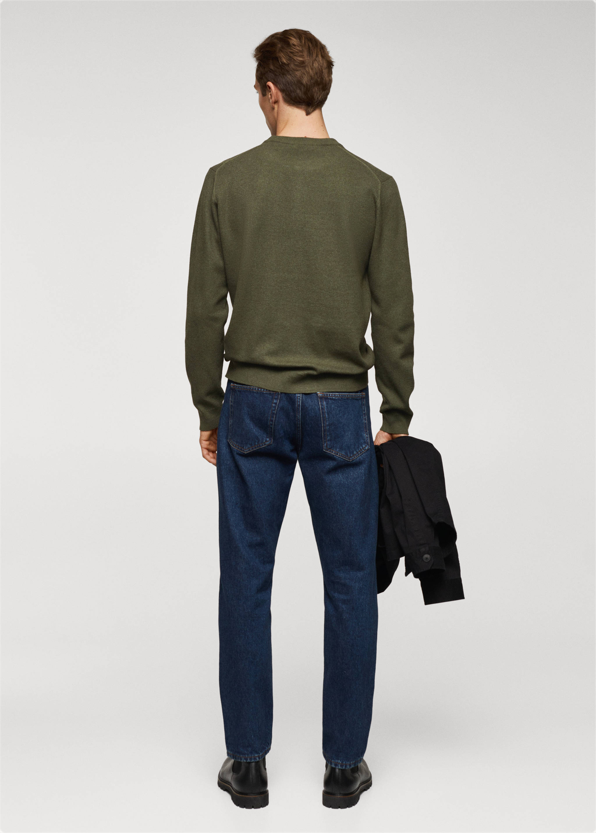 Pull-over coton structuré - Verso de l’article