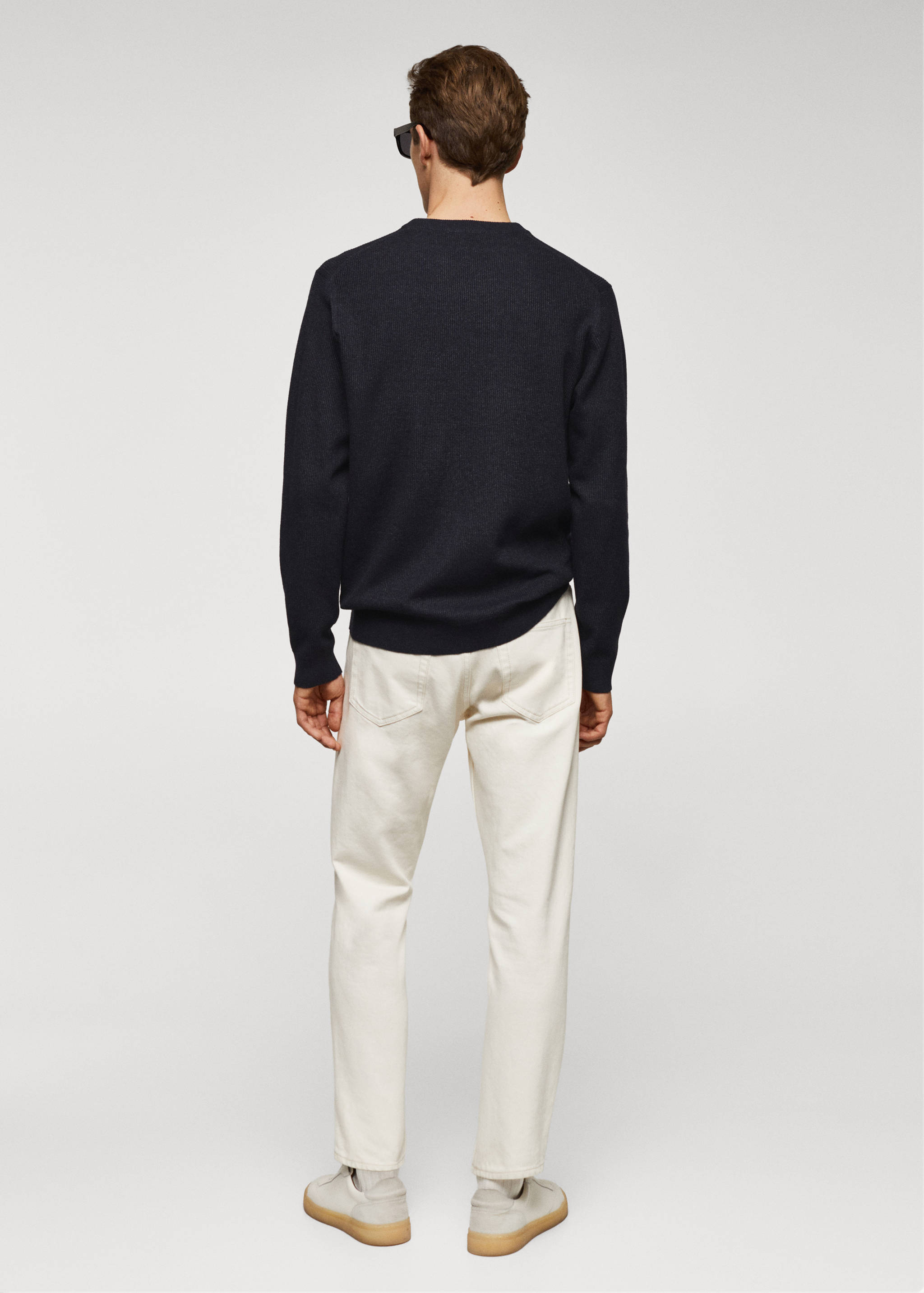 Pull-over coton structuré - Verso de l’article