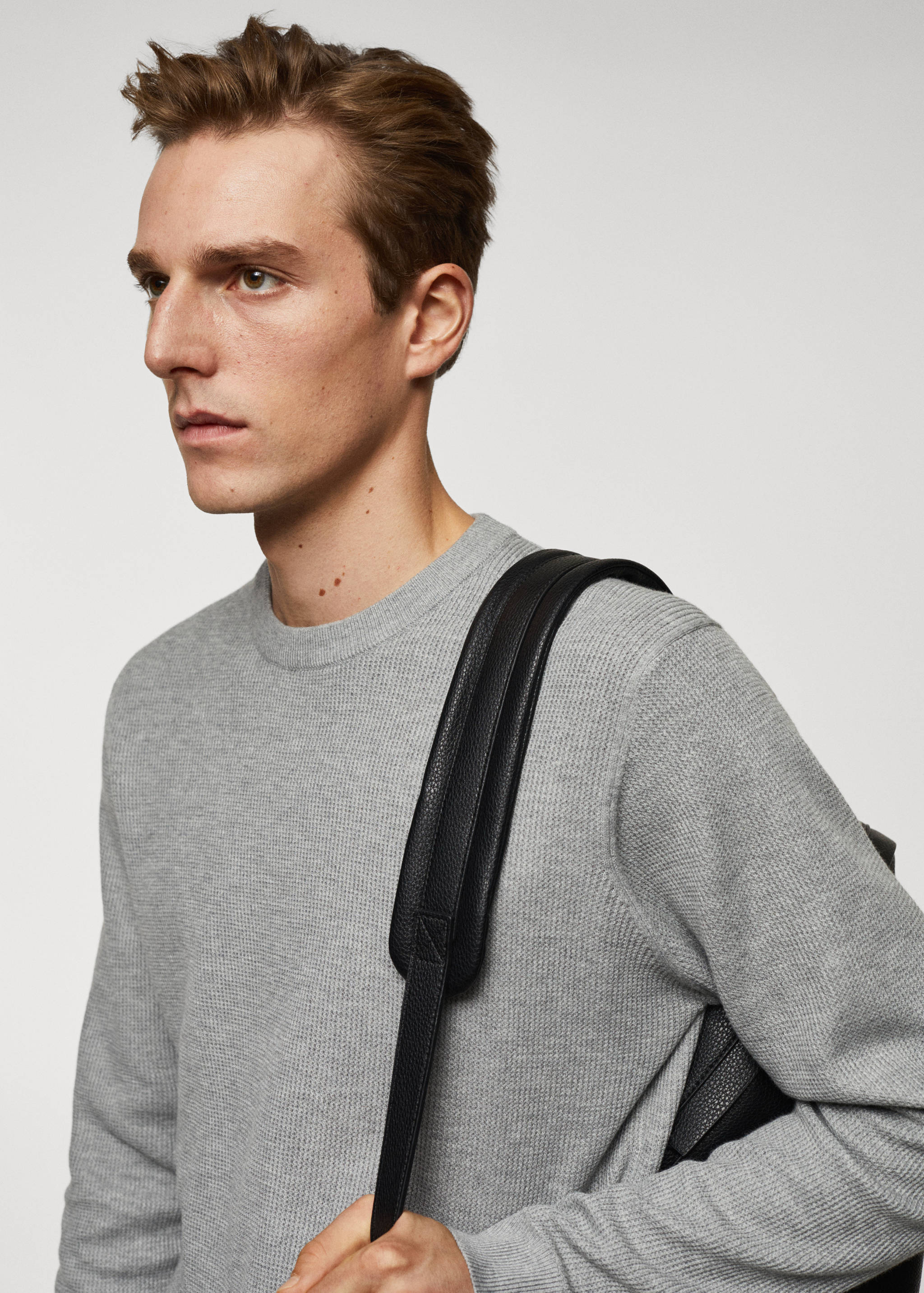 كنزة قطنية منتظمة - تفاصيل المنتج 1