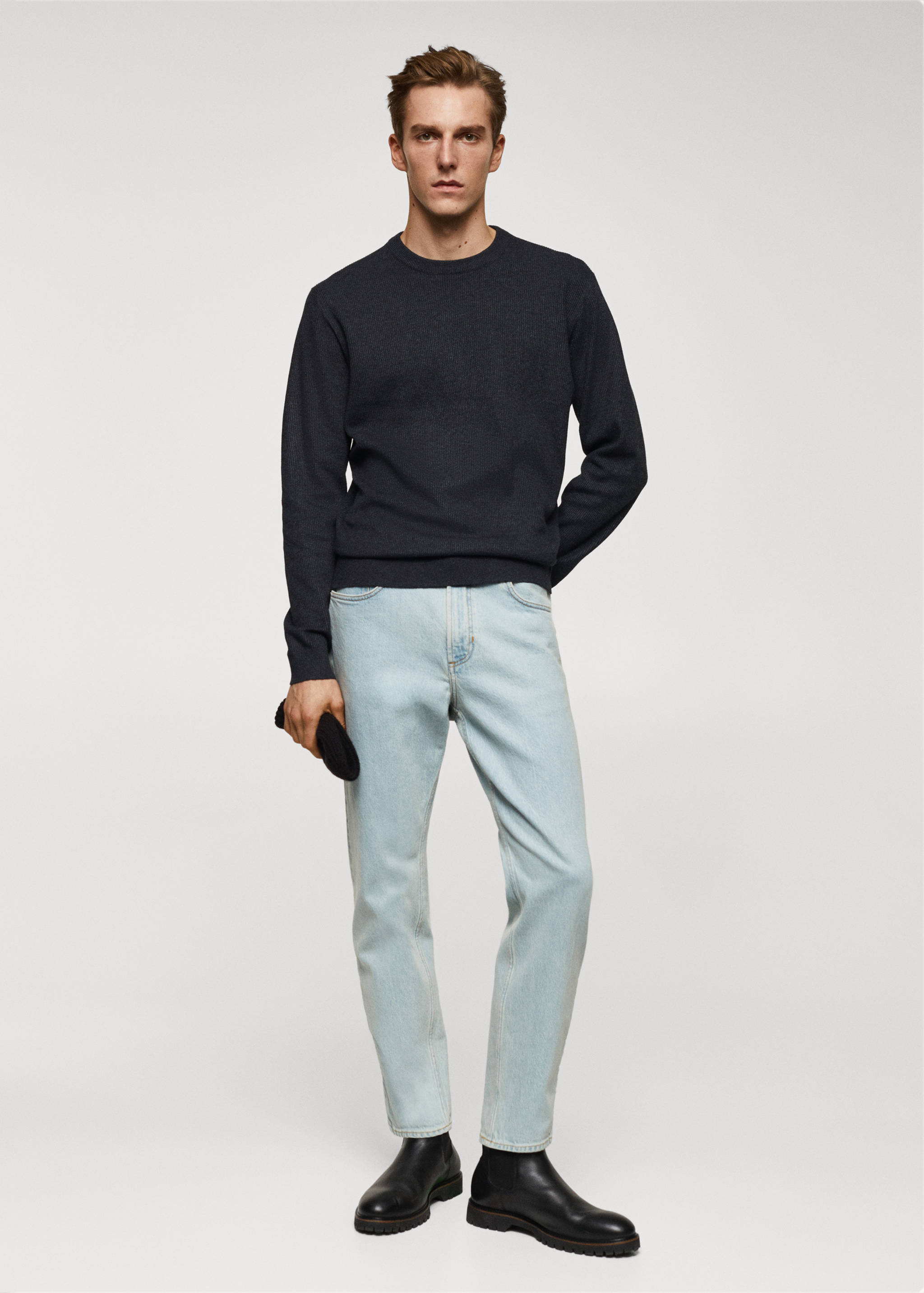 Pull-over coton structuré - Plan général