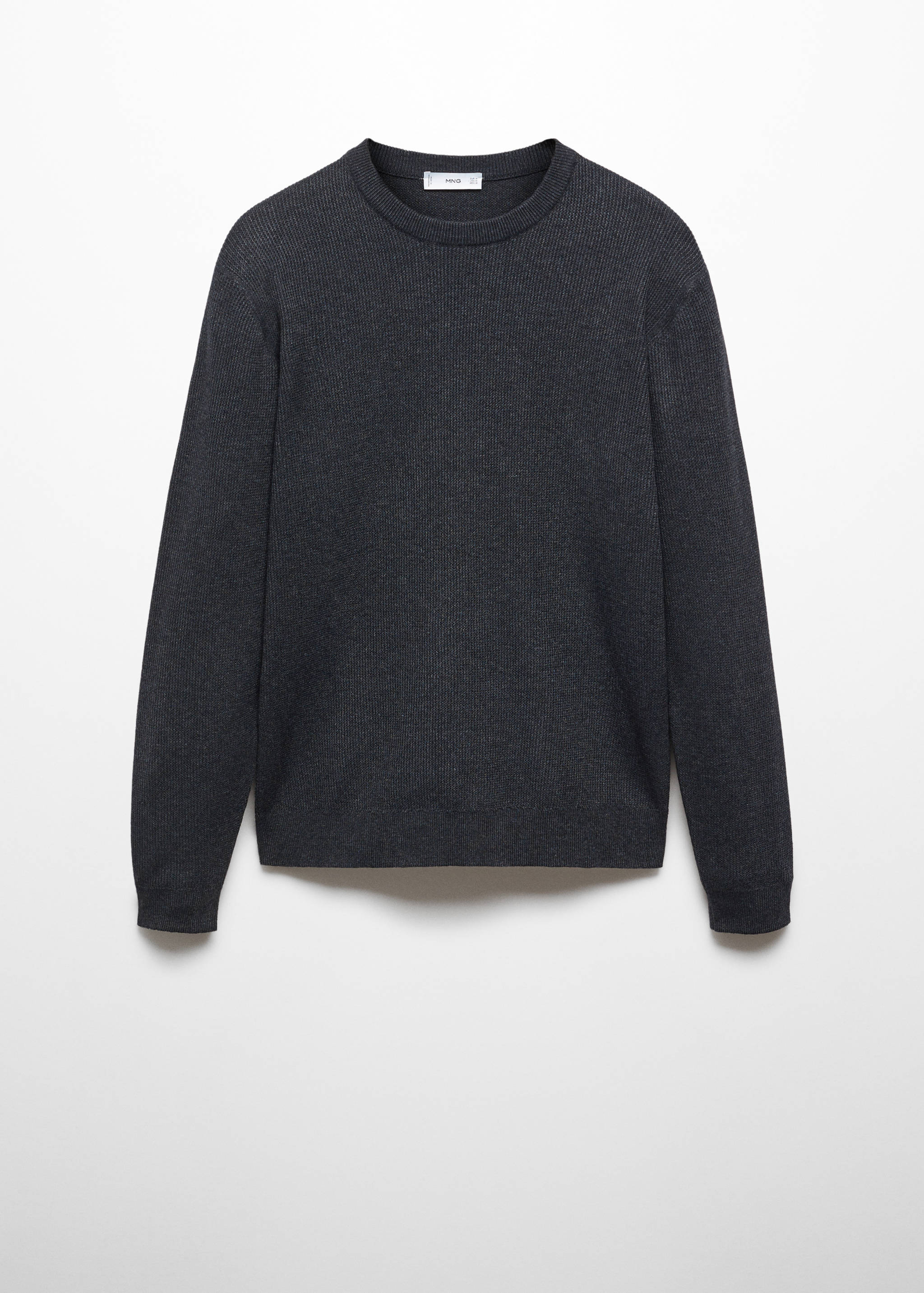 Structured cotton sweater - Article without model