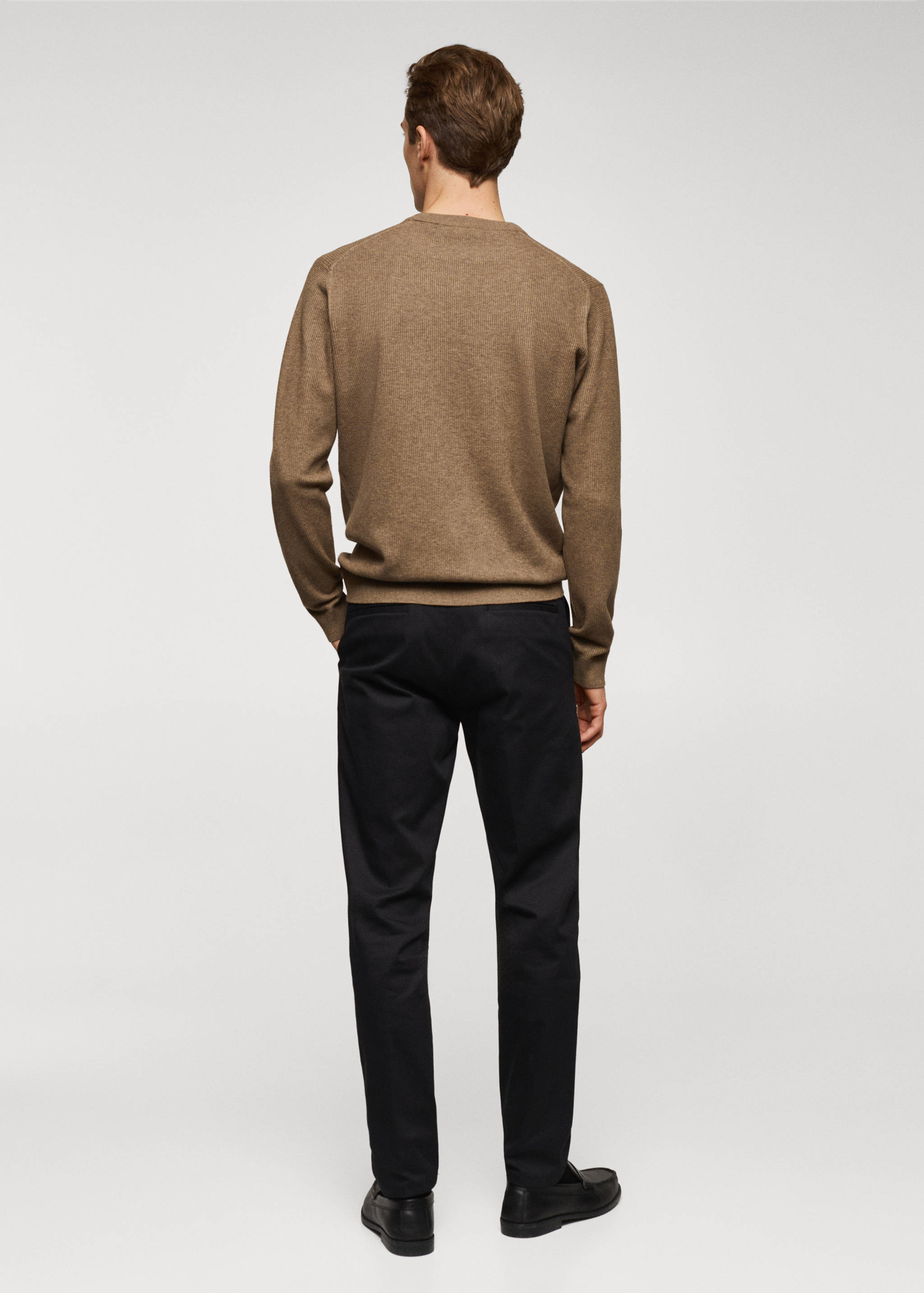 Pull-over coton structuré - Verso de l’article