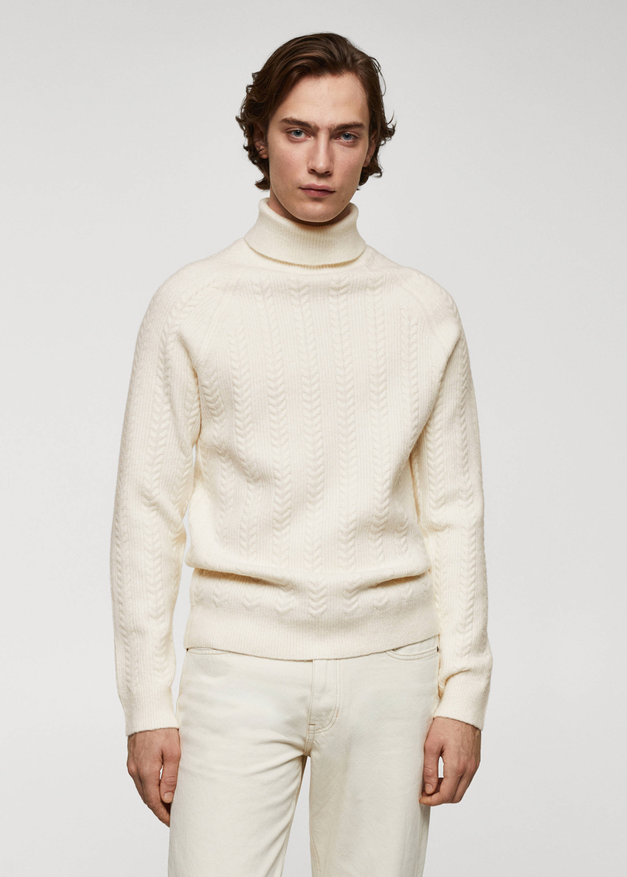 缠绕高领毛衣 - null