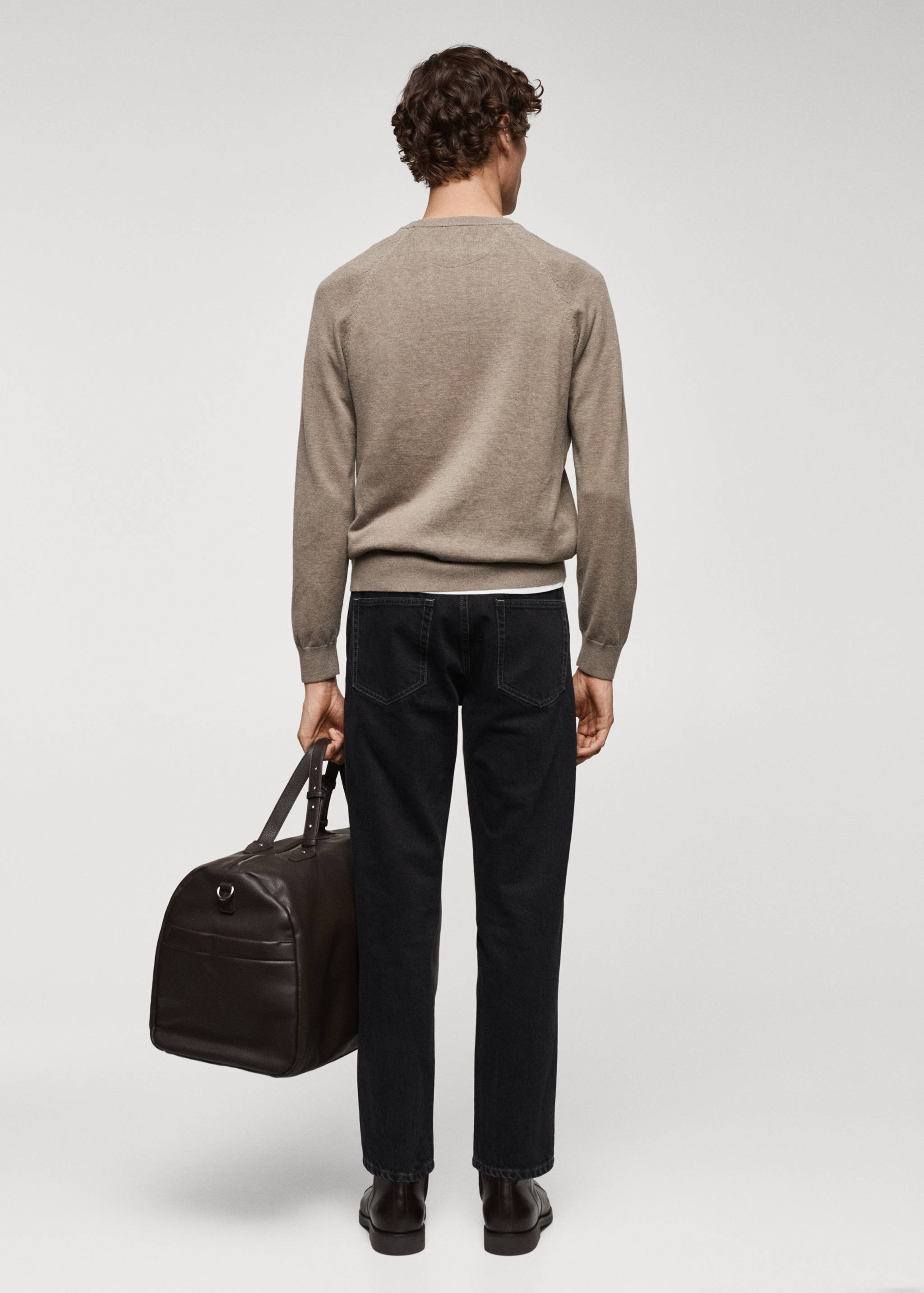 Jersey punto fino algodón - Reverso del artículo